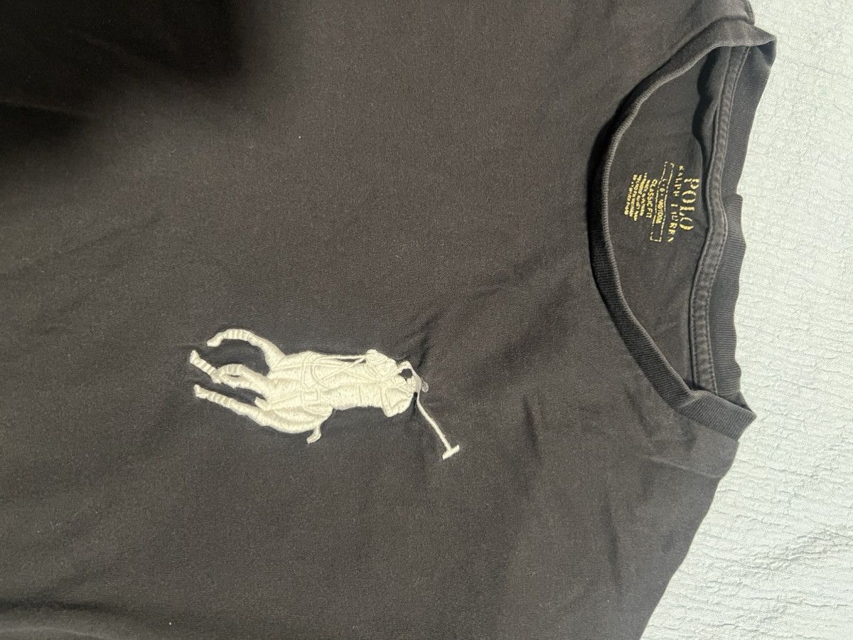 Polo Ralph Lauren Black Big pony Polo Tshirt Size US L / EU 52-54 / 3 - 2 Thumbnail