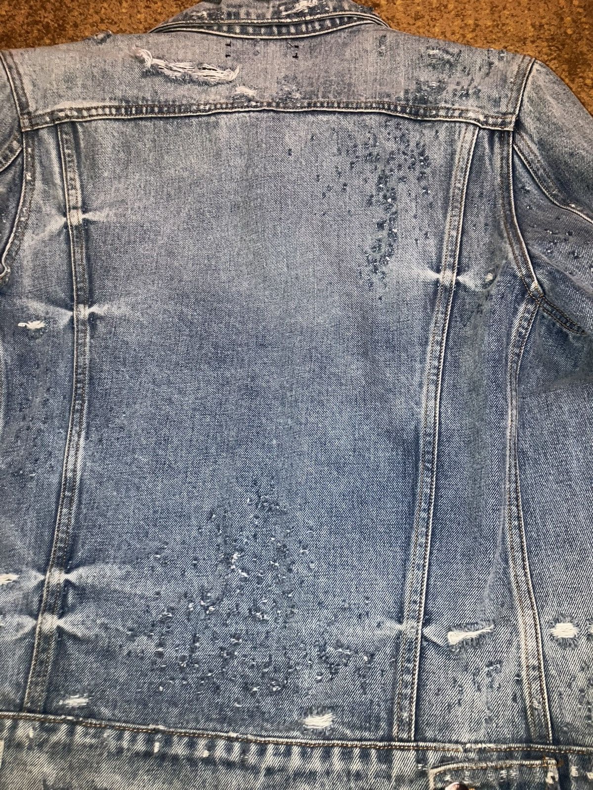Amiri Distressed Denim Jacket Size US L / EU 52-54 / 3 - 5 Thumbnail