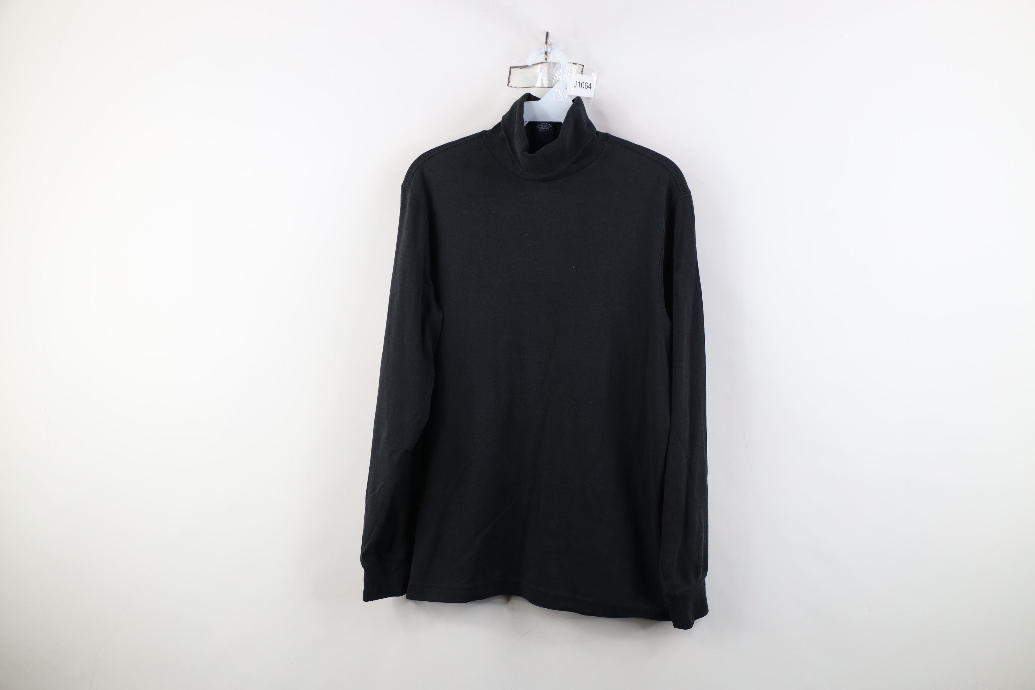 Lands' End Vintage 90s Lands End Long Sleeve Turtleneck T-Shirt Black Size M / US 6-8 / IT 42-44 - 1 Thumbnail