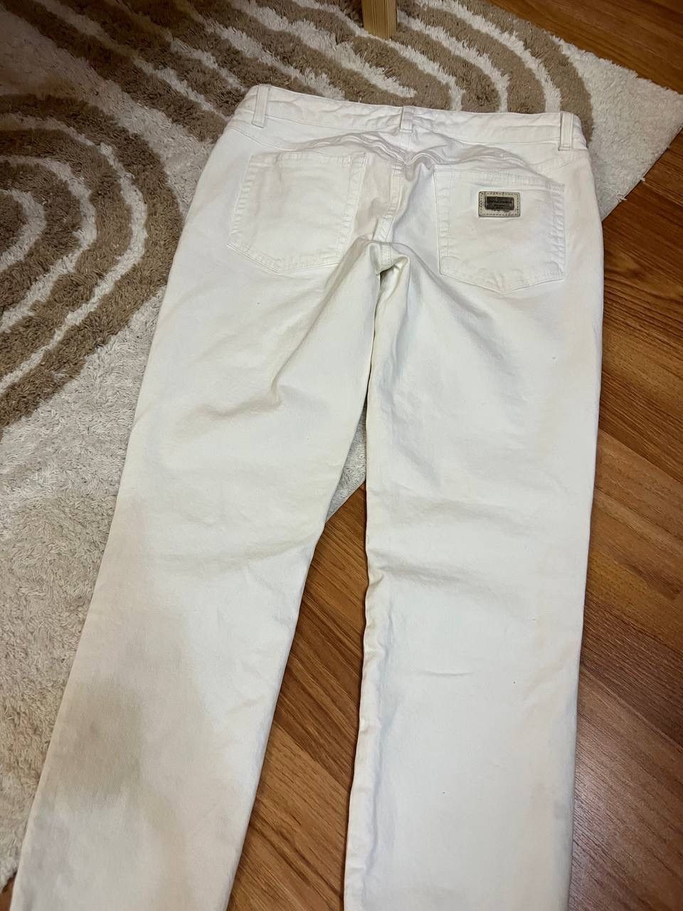Dolce & Gabbana × Vintage Women’s Dolce&Gabbana Vintage White Pants Size IT40 Size 27" / US 4 / IT 40 - 17 Thumbnail
