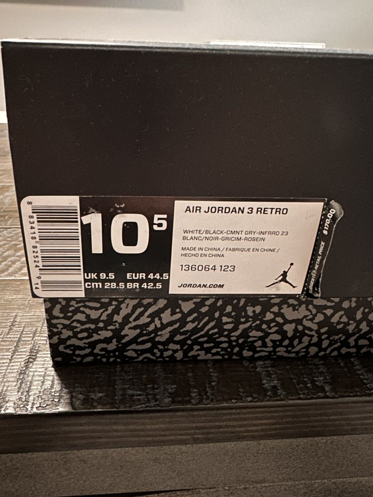 Jordan Brand Jordan 3 Retro Infrared 23 – Size 10.5 – Pristine – OG Box Size US 10.5 / EU 43-44 - 11 Thumbnail