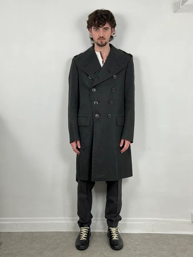 Yves Saint Laurent AW2005 Yves Saint Laurent Black Premium Classy Trench Coat Size US M / EU 48-50 / 2 - 2 Thumbnail