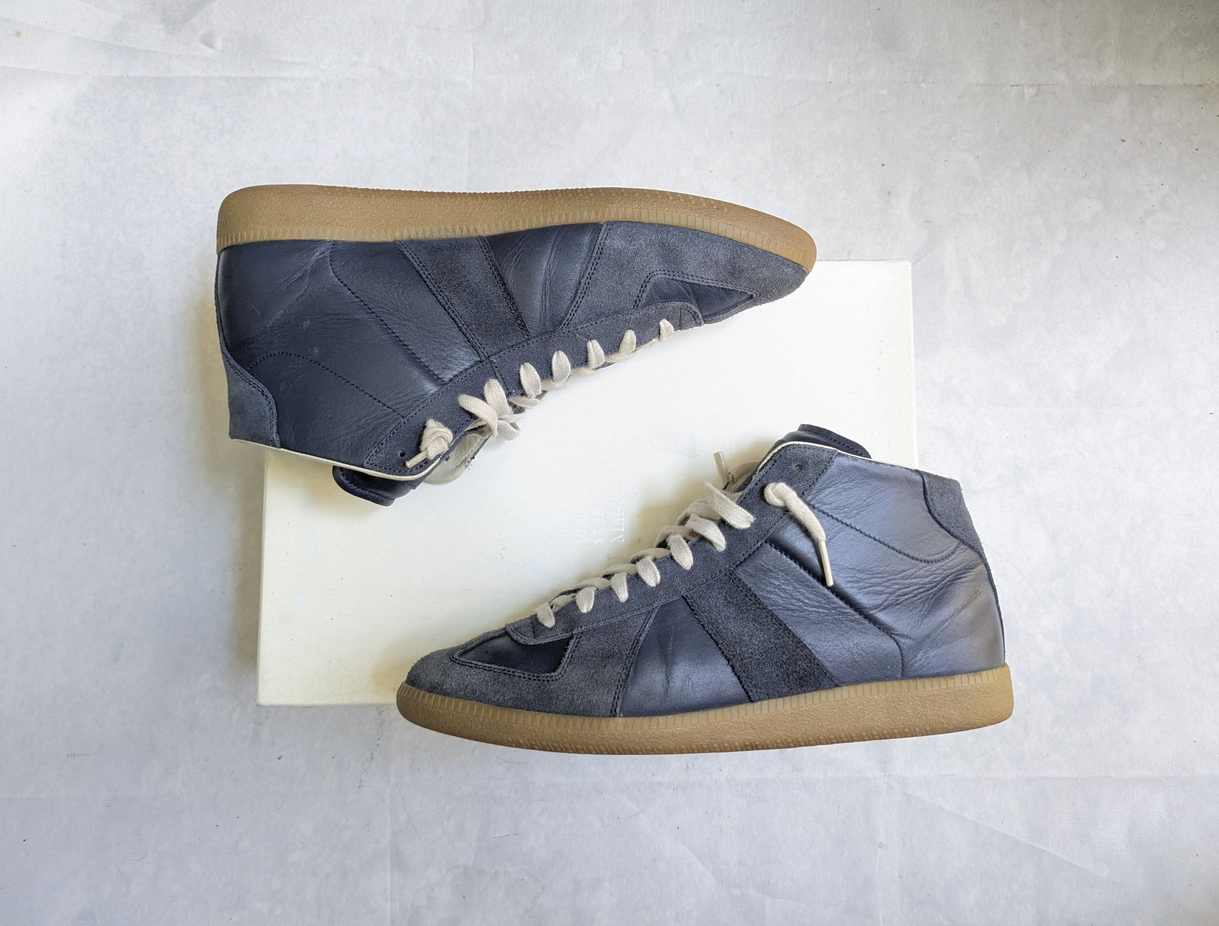 Maison Margiela Maison Margiela Replica GAT Navy Blue 9 42 High Tops Size US 9 / EU 42 - 2 Thumbnail