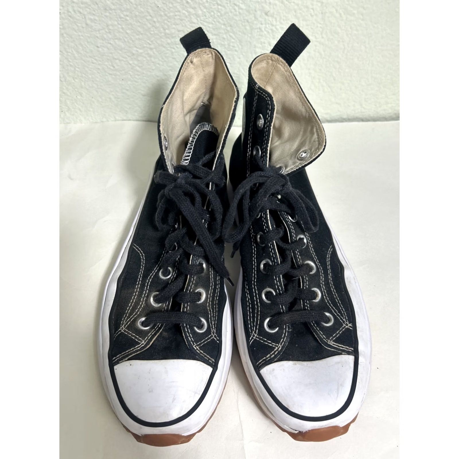 Converse Converse Run Star Platform High Top Shoes unisex M10 W11.5 Black Stars Sneaker Women Mens Size XL / US 12-14 / IT 48-50 - 7 Thumbnail