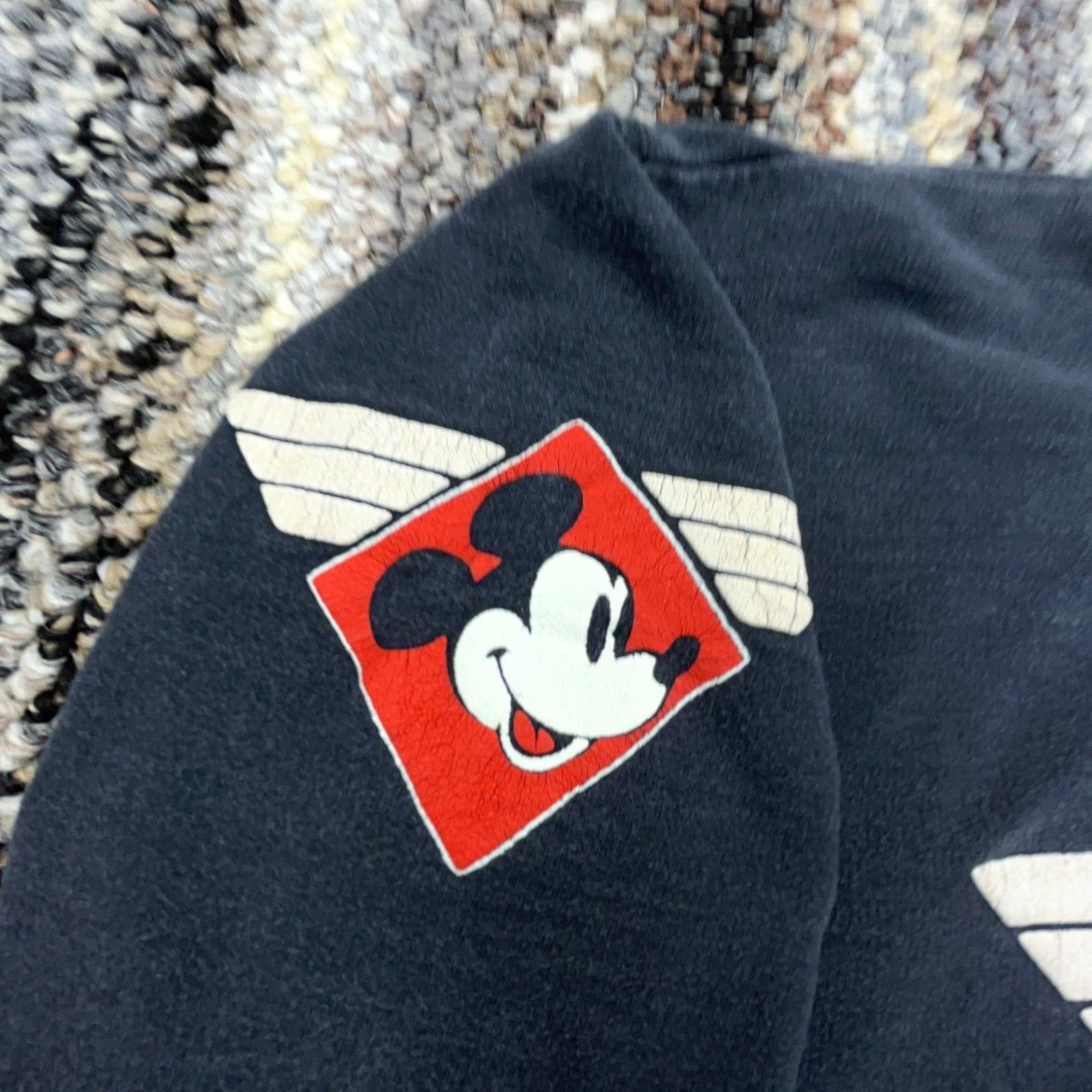 Mickey & Co. VINTAGE Disney Sweatshirt Women Medium Black Crew Neck Mickey Mouse 90s Size M / US 6-8 / IT 42-44 - 4 Thumbnail