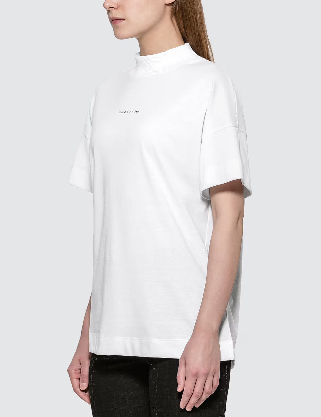 1017 ALYX 9SM o1mle1125 Mocknecktee Visual Tee in White Size XXS / US 00 / IT 34 - 2 Thumbnail
