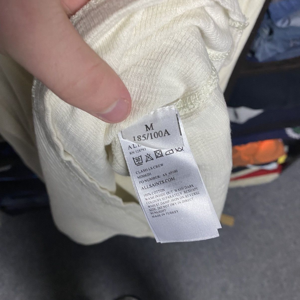 Allsaints Designer Allsaints small logo y2k streetwear longsleeve Size US M / EU 48-50 / 2 - 7 Thumbnail