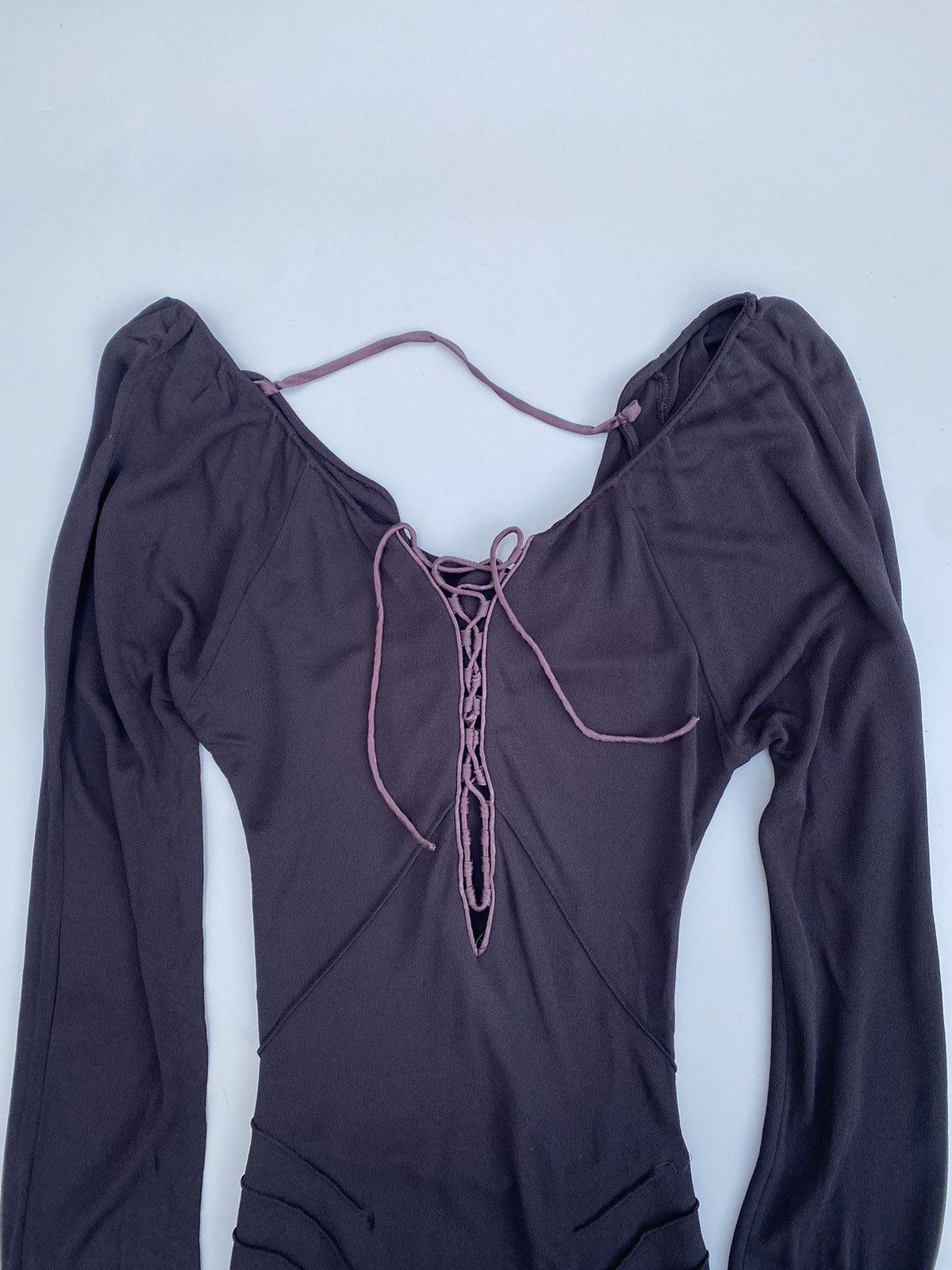 Gucci Rare! F/W 2002- Gucci - Tom Ford- Lace-Up Corset Mini Dress Size S / US 4 / IT 40 - 9 Thumbnail