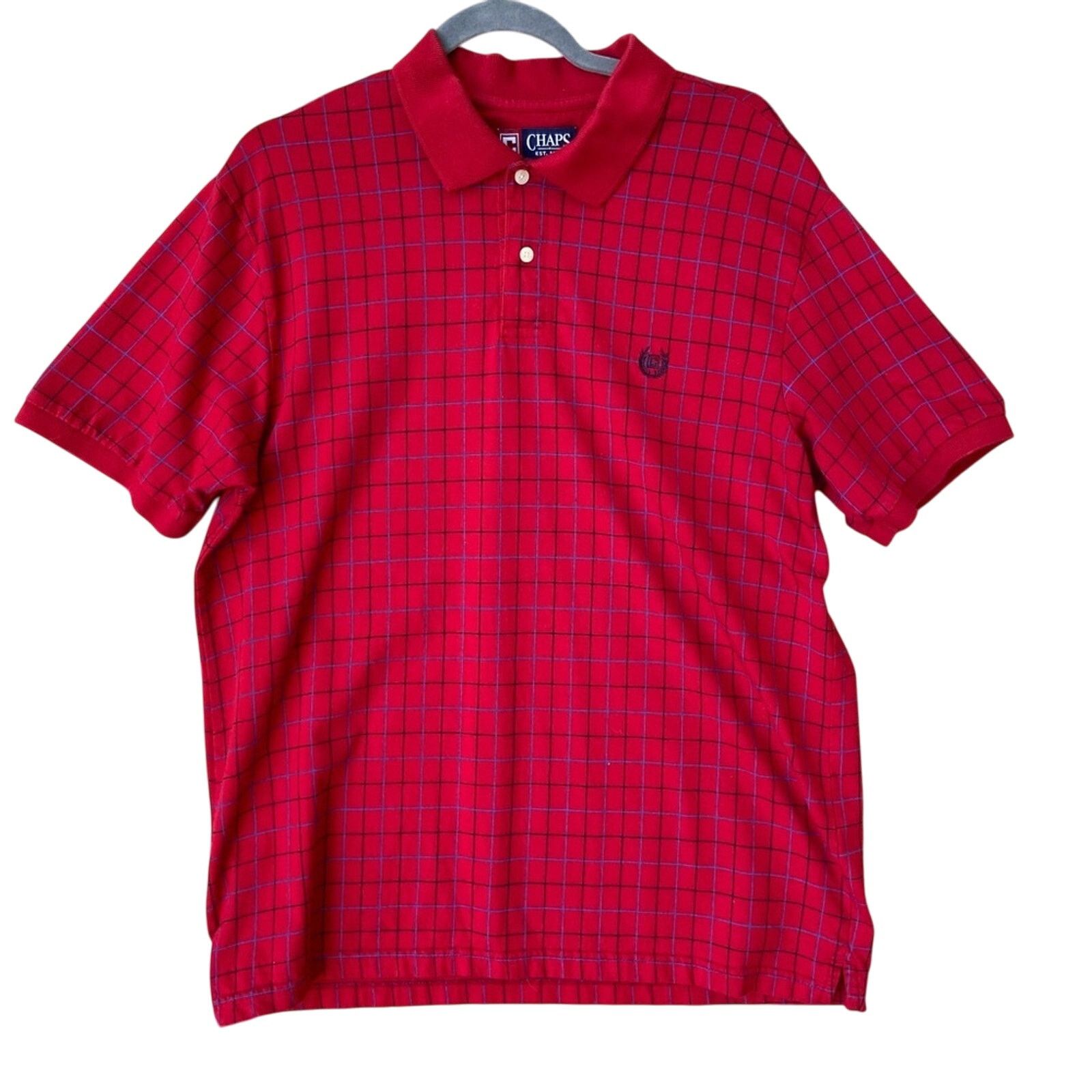 Chaps Chaps Mens Large Cotton Short Sleeve Collared Polo Shirt Size US L / EU 52-54 / 3 - 1 Thumbnail