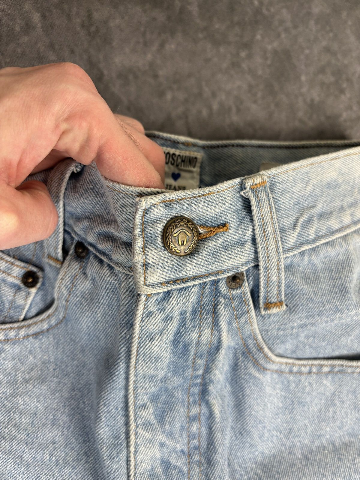 Moschino × Vintage Vintage Moschino Jeans 1990s 2000s Made in USA Denim Pants Size 27" / US 4 / IT 40 - 6 Thumbnail