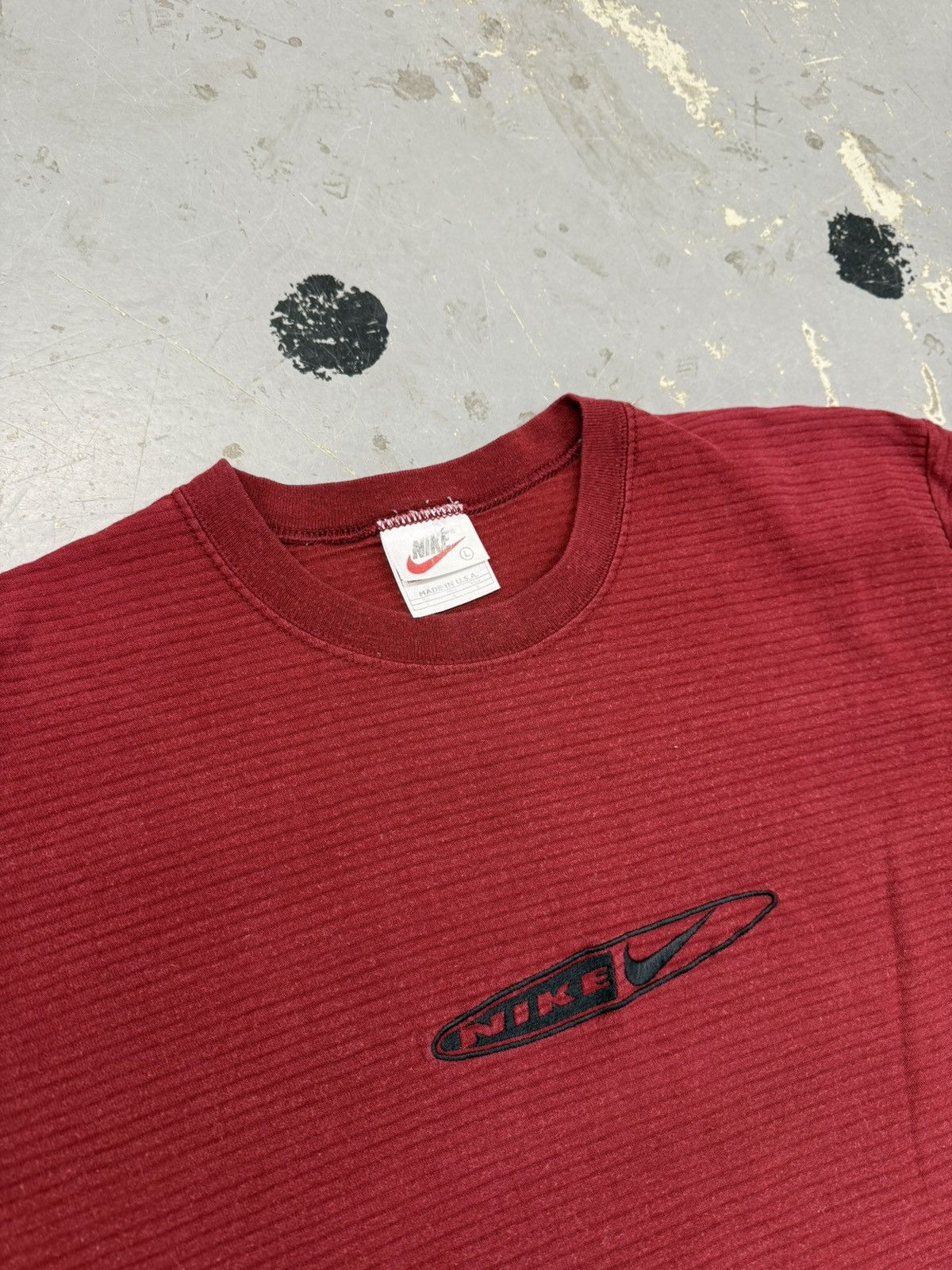 Nike × Vintage VINTAGE NIKE CENTRAL LOGO T-SHIRT 80s 90s Size US L / EU 52-54 / 3 - 2 Thumbnail