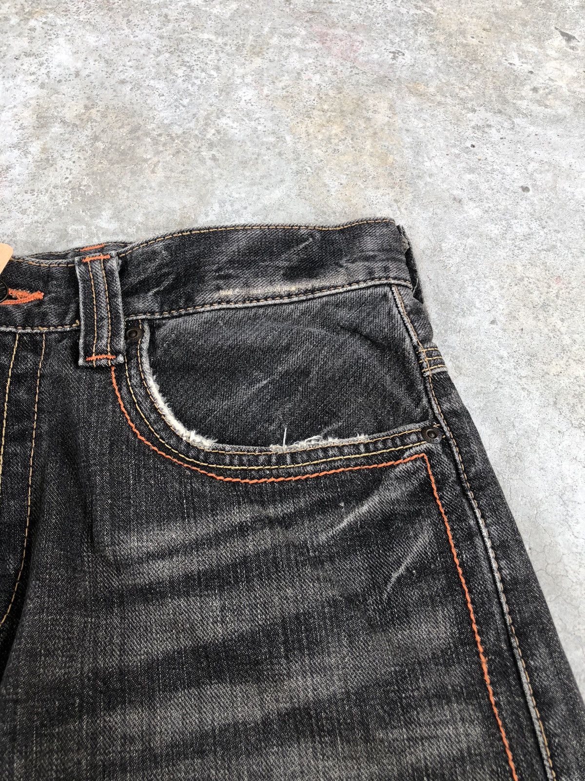 If Six Was Nine Japanese Edwin XV Flared Jeans Distressed buckle back jeans Size US 32 / EU 48 - 16 Thumbnail
