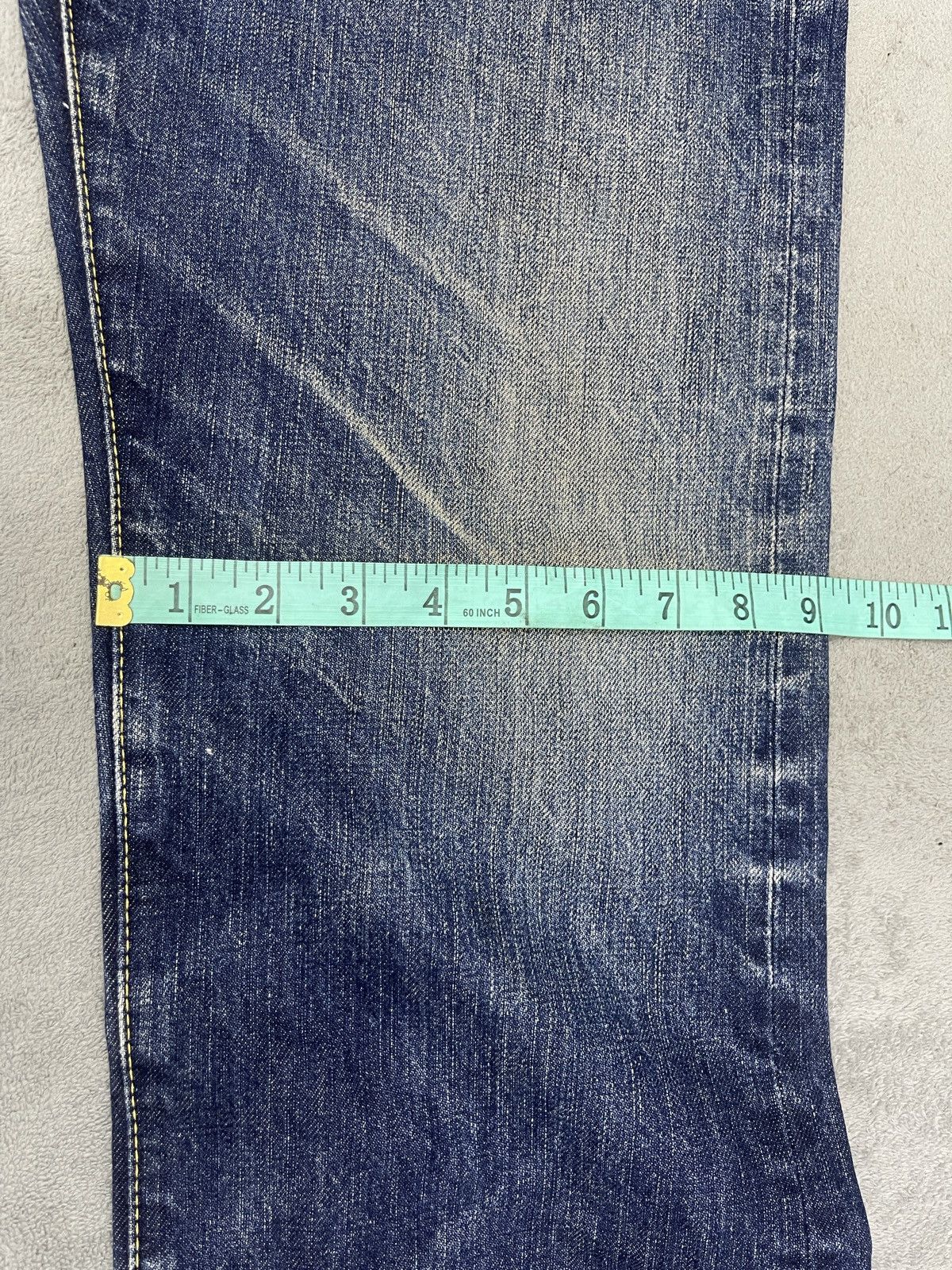 Burgus Plus × Japanese Brand ARCHIVE🔥BURGUS PLUS HINOYA DISTRESS DENIM Size US 34 / EU 50 - 12 Thumbnail