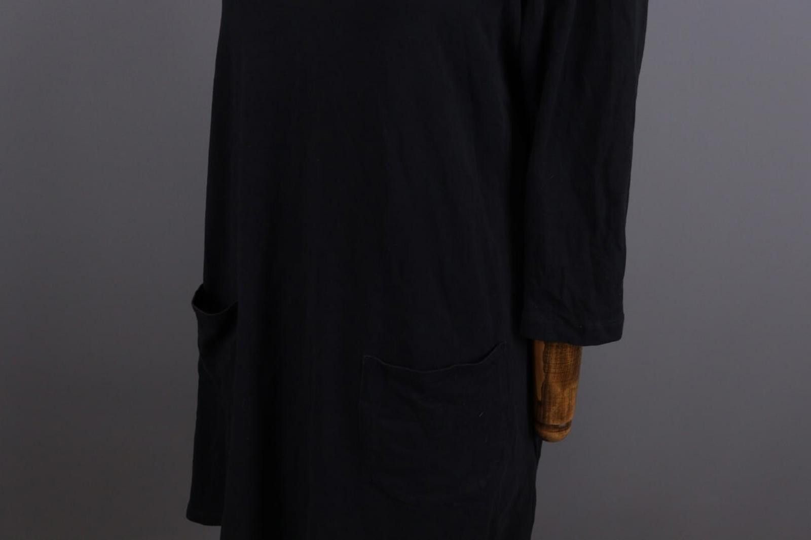 Designer Gudrun Sjoden Black Lagenlook Relaxed A-Line Dress Size L Size L / US 10 / IT 46 - 9 Thumbnail