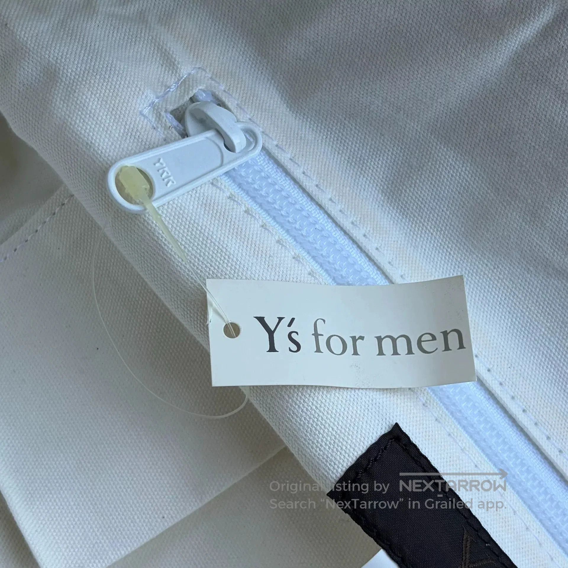 Y's for Men Yohji Yamamoto White Leather Crossbody Bag. Size ONE SIZE - 7 Thumbnail