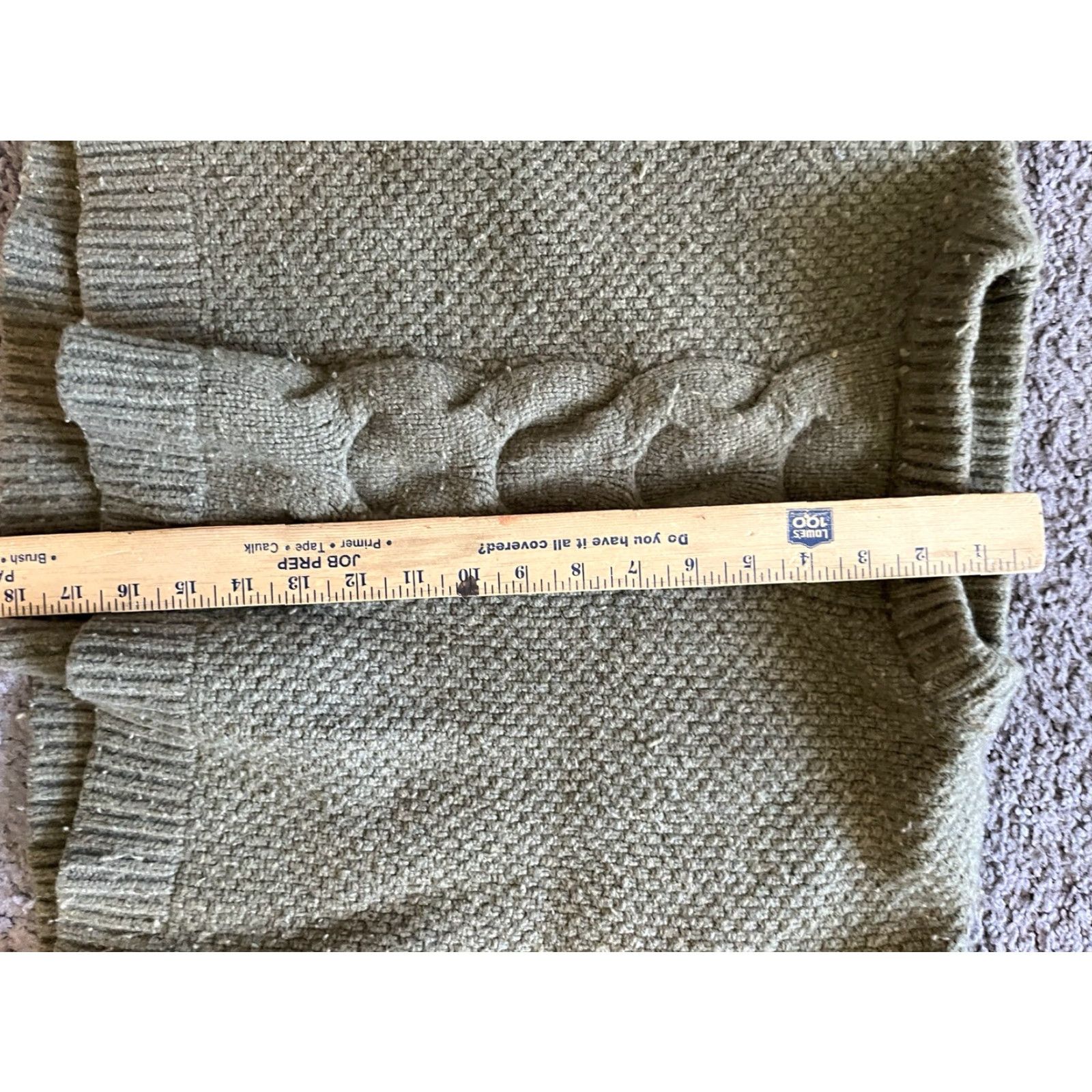 J.Crew J.CREW Sweater Crew Neck Cable Knit Pointelle Popcorn Wool Blend Sz S Green Womens Pullover Knit Open-Knit Fall Winter Size S / US 4 / IT 40 - 6 Thumbnail