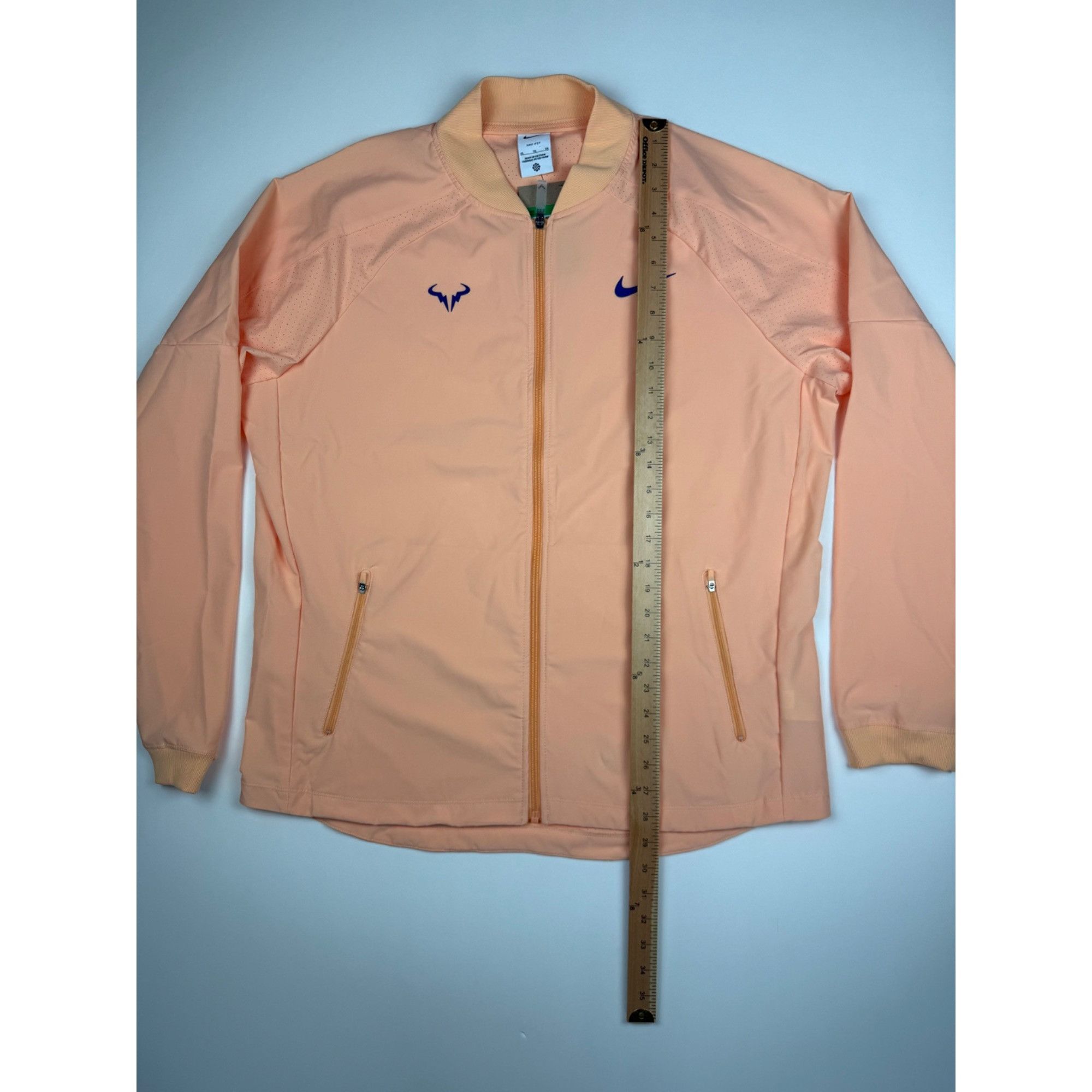 Nike Size XL - Nike Rafa Nadal Tennis Jacket Orange Chalk Full Zi Size US XL / EU 56 / 4 - 4 Thumbnail