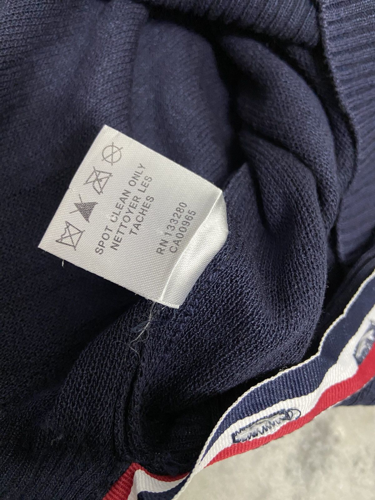 Thom Browne Thom Browne Navy Cashmere 4-bar Short Sleeve Tee Size US L / EU 52-54 / 3 - 9 Thumbnail