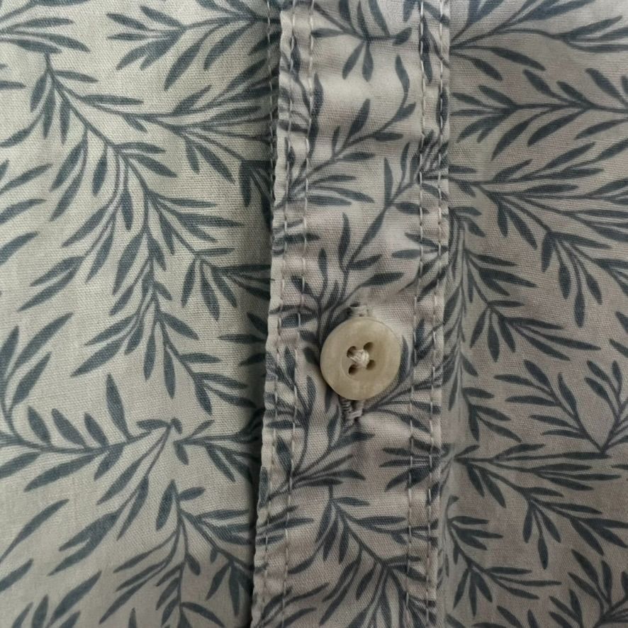 Old Navy Coastaoro Mens XL Short Sleeve Button-Up Shirt Blue Leaf Pri Size US XL / EU 56 / 4 - 4 Thumbnail