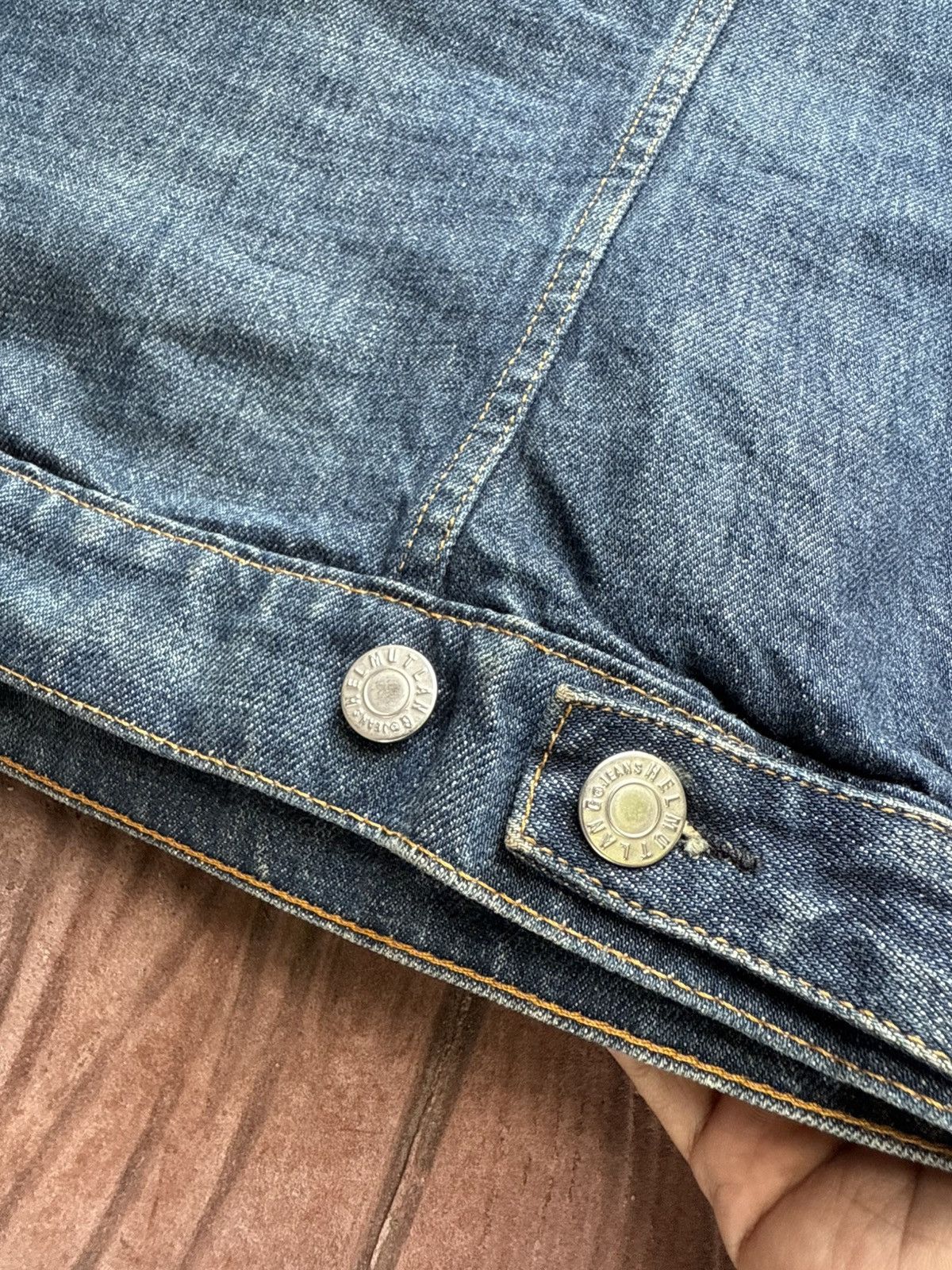 Helmut Lang Vintage 1998 HELMUT LANG Indigo Denim Jacket Size US S / EU 44-46 / 1 - 15 Thumbnail