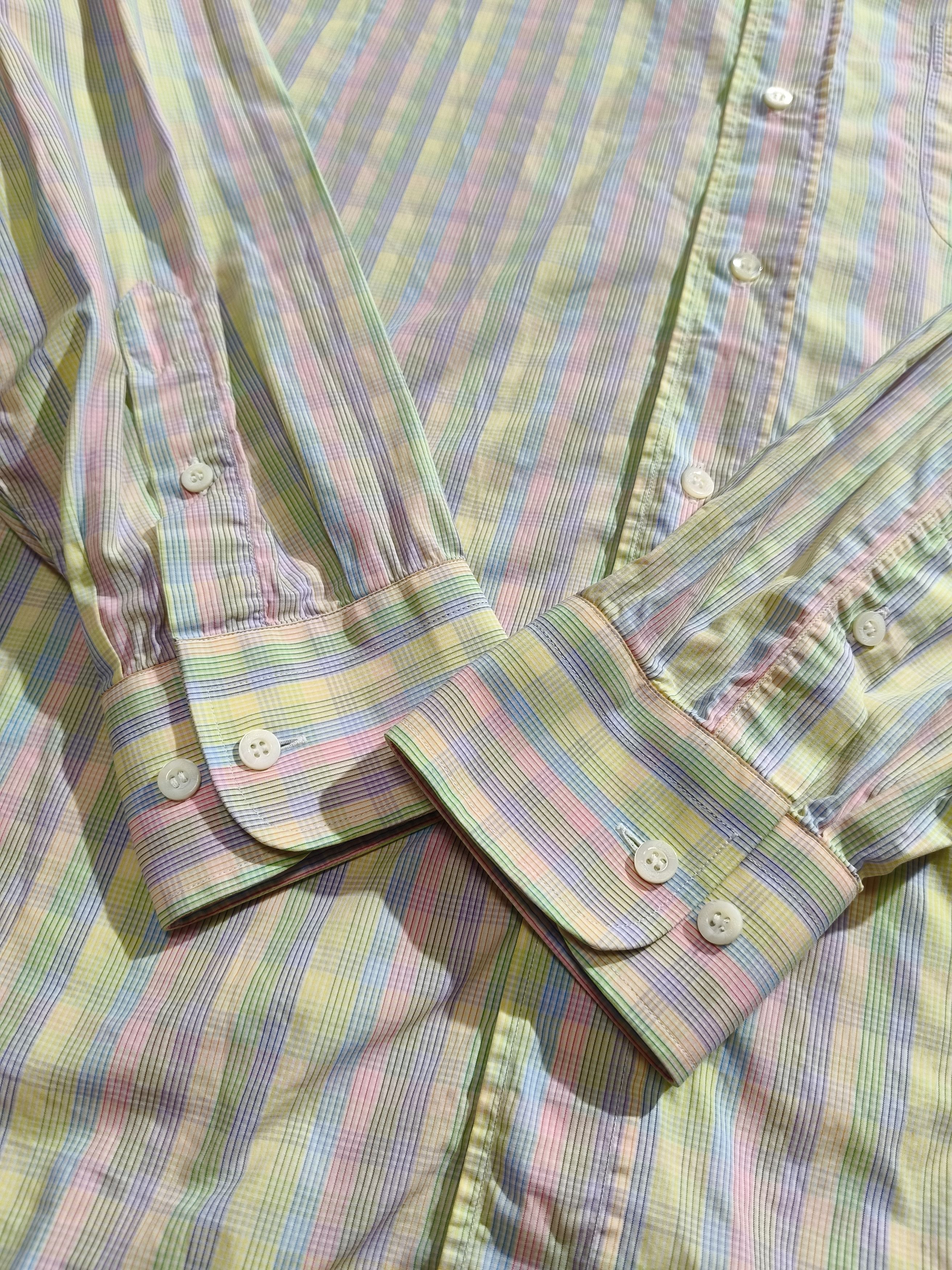 Brioni Brioni Multicolor Stripe Shirt XXL Made in Italy Size US XXL / EU 58 / 5 - 5 Thumbnail