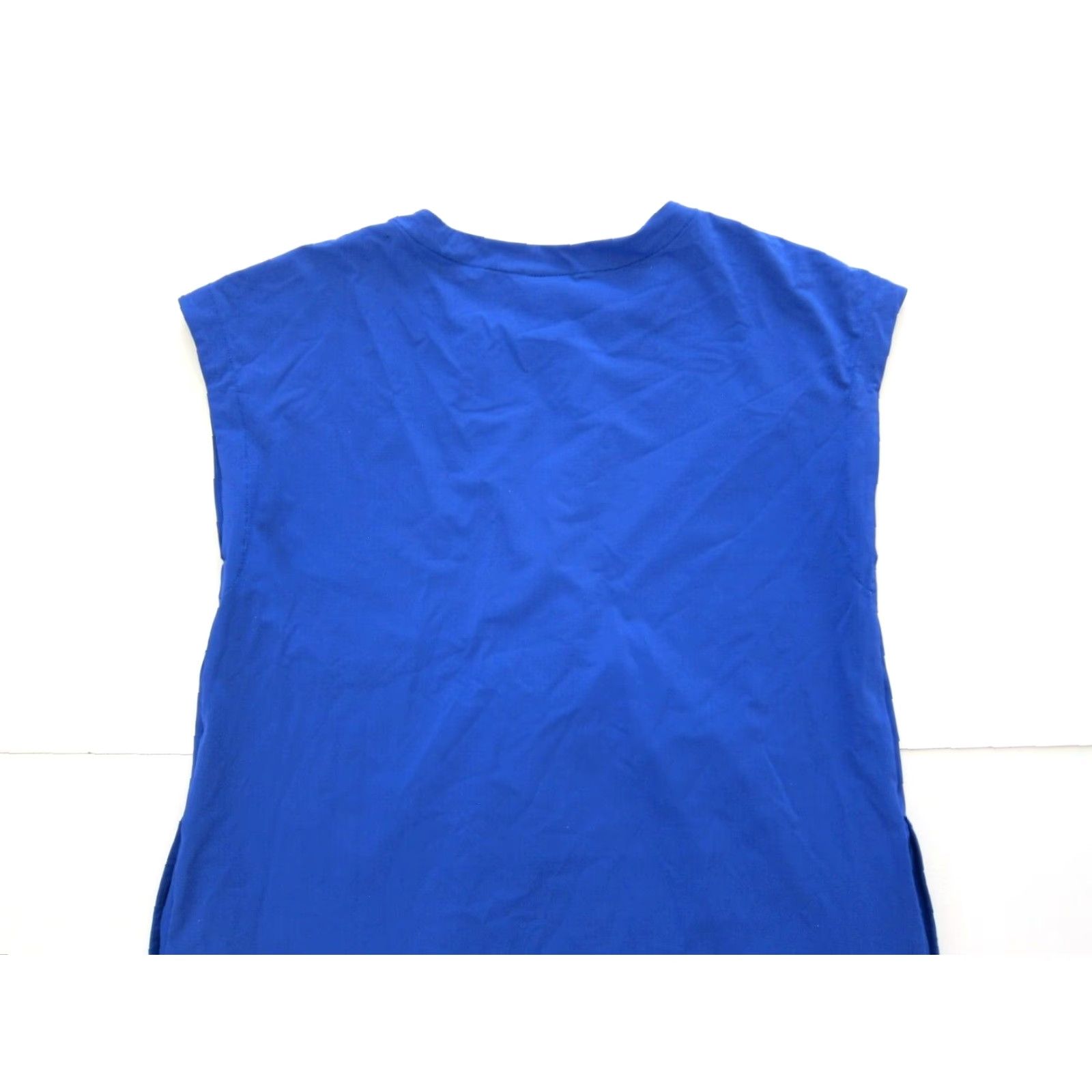 Vintage 32 Degrees Cool Royal Blue Stretch Cap Sleeve Pocket Sheath Tunic Dress Medium Size M / US 6-8 / IT 42-44 - 5 Thumbnail