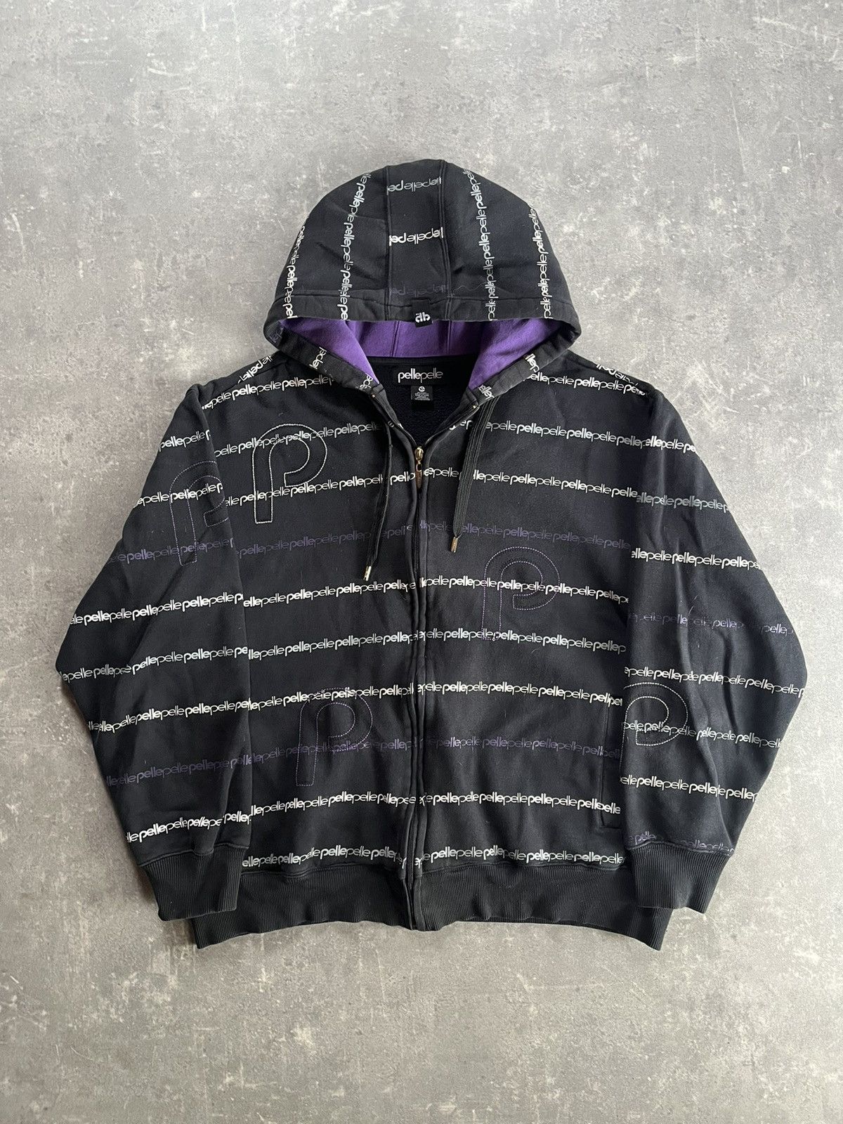 Pelle Pelle Pelle Pelle AOP Multilogo Baggy Printed Zip Hoodie XL Size US XL / EU 56 / 4 - 1 Thumbnail