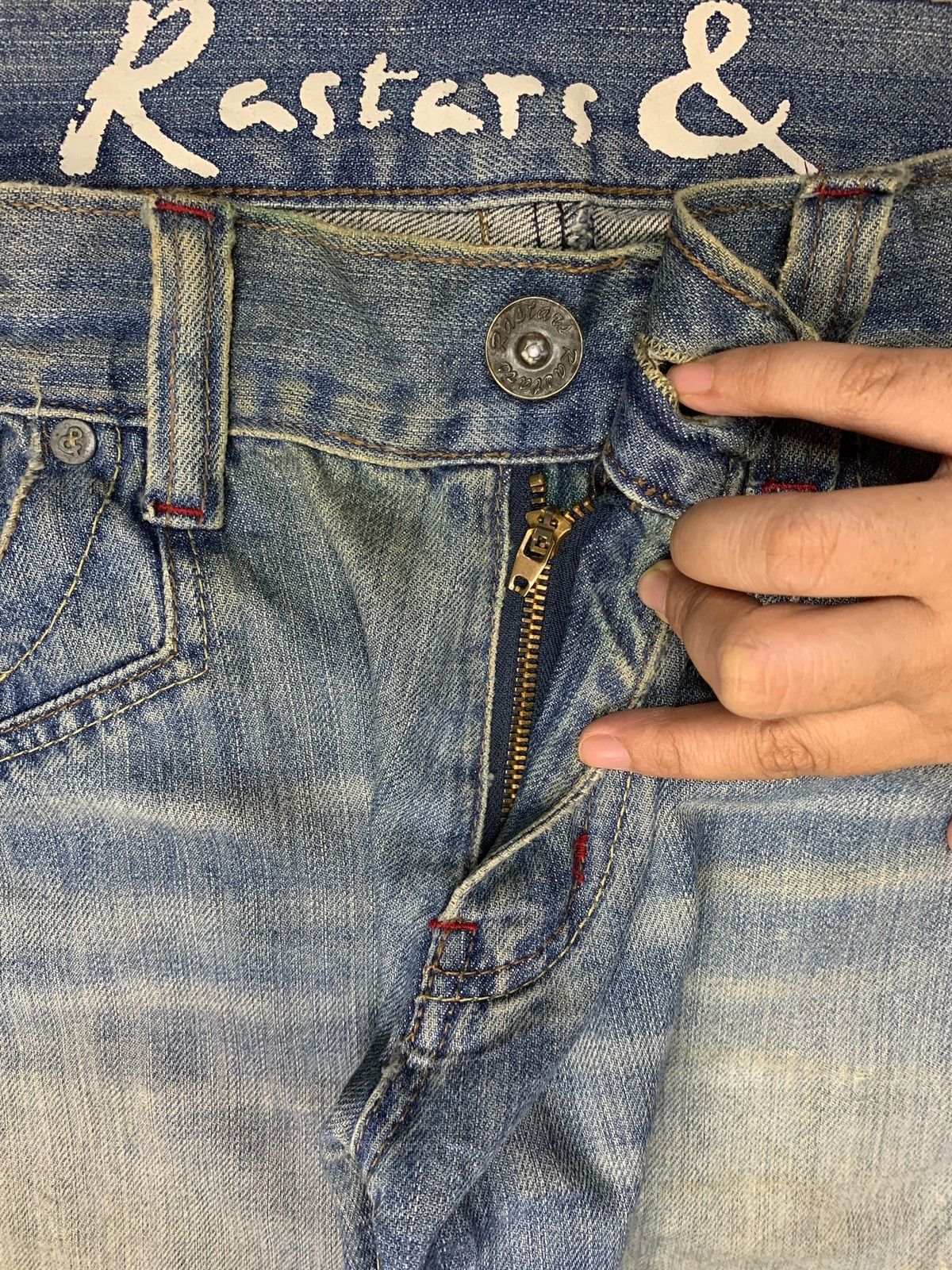 Japanese Brand SALES🔥Vintage Japanese Brand Mud Wash Patched Baggy Jeans Size US 35 - 3 Thumbnail