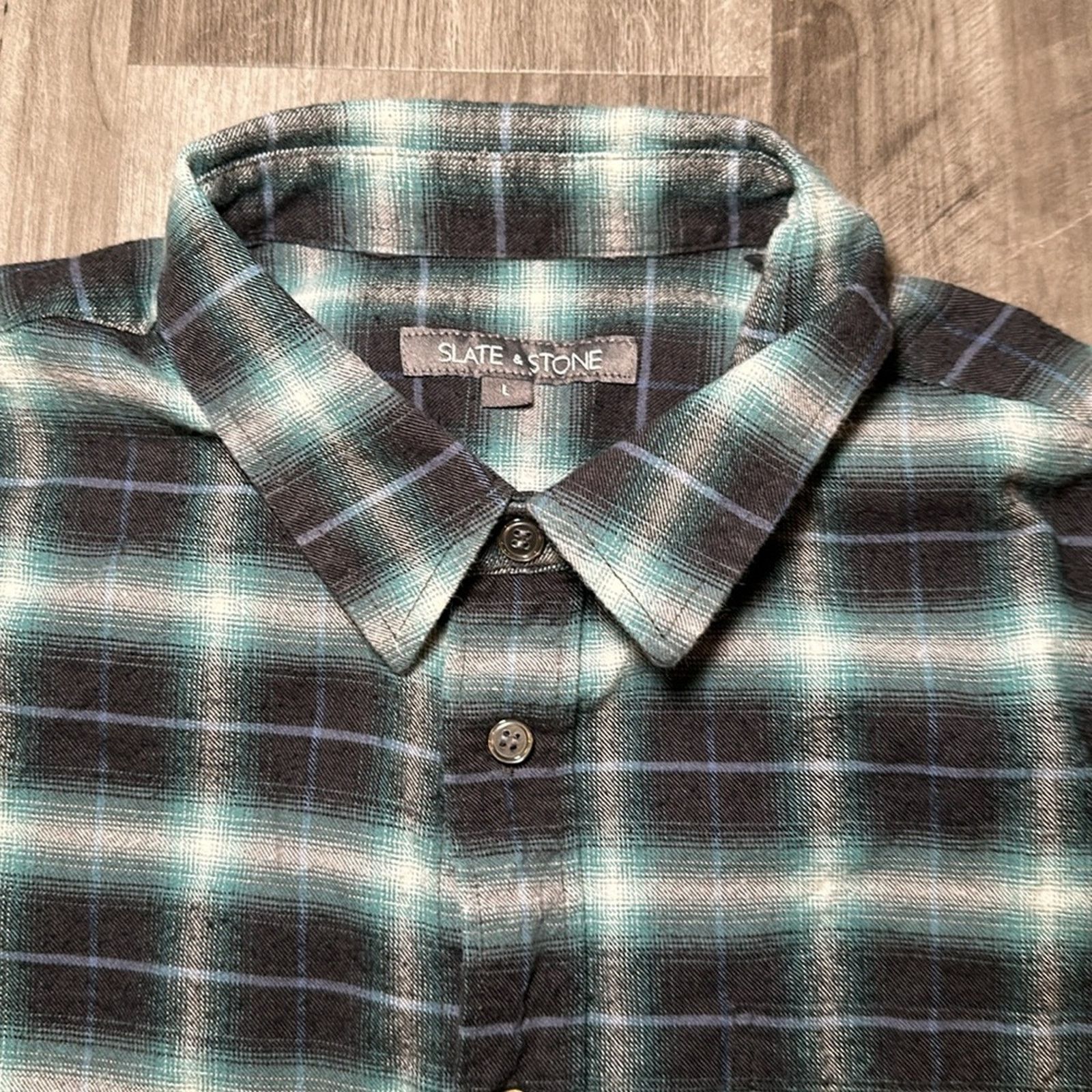 Slate & Stone Slate and Stone Flannel Long Sleeve Button Down - Large Size US L / EU 52-54 / 3 - 6 Thumbnail