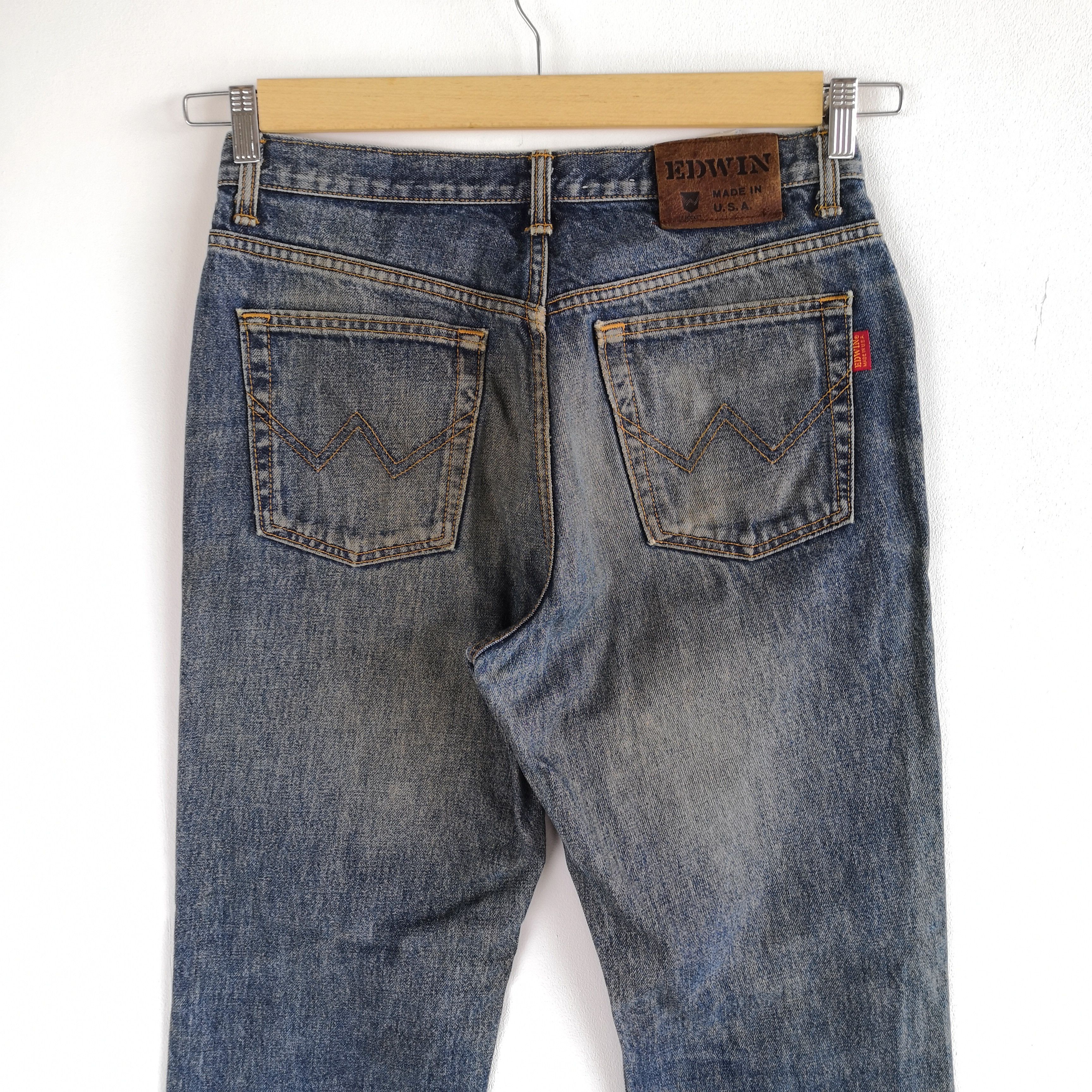 Edwin Distressed Rusty Japanese Jeans Vintage Japanese Denim Pants Size US 30 / EU 46 - 4 Thumbnail