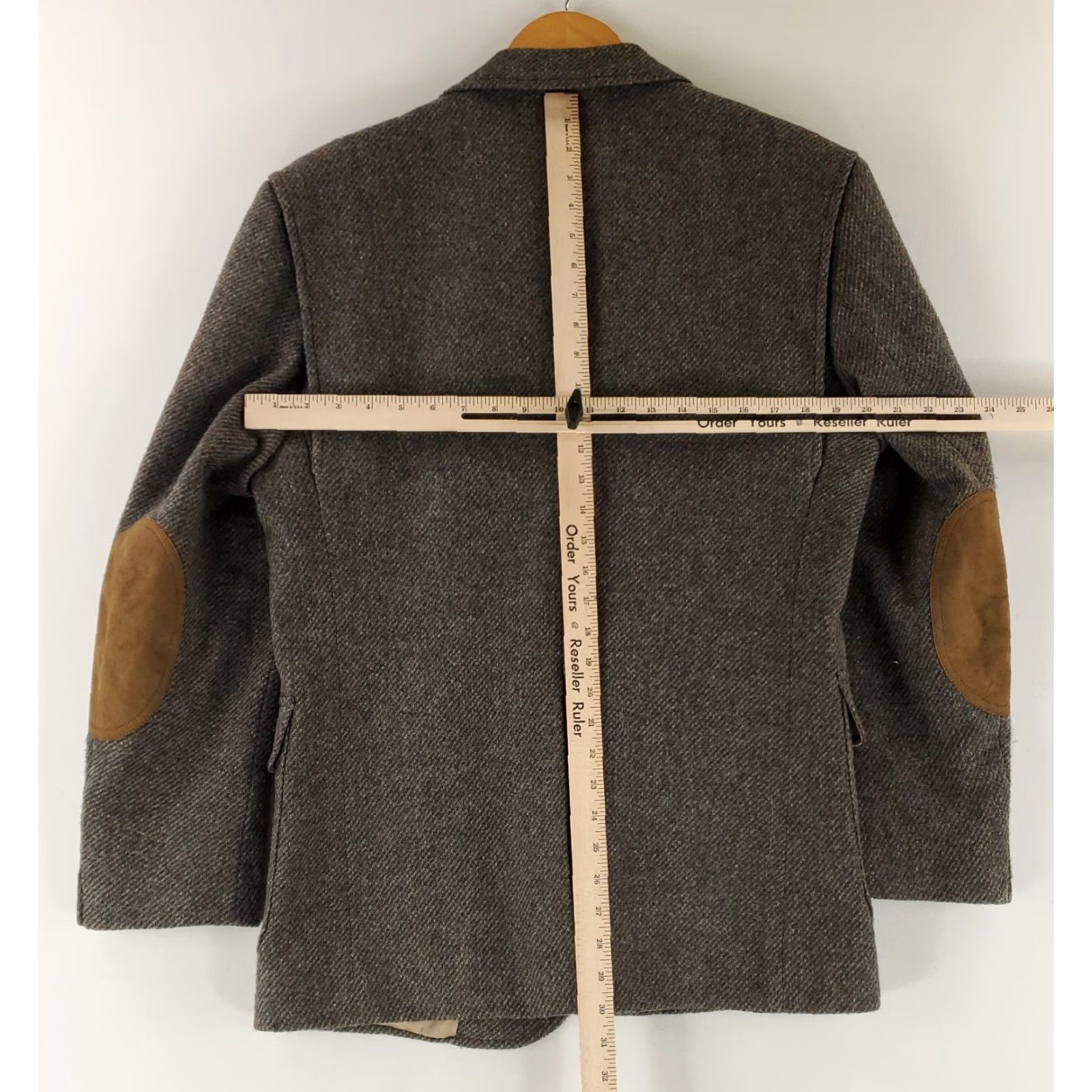 Pendleton VINTAGE Pendleton Sport Coat Jacket Blazer Tweed Brown Elbows Made USA Mens 40 Mens Brown 40 Size 40R - 8 Thumbnail
