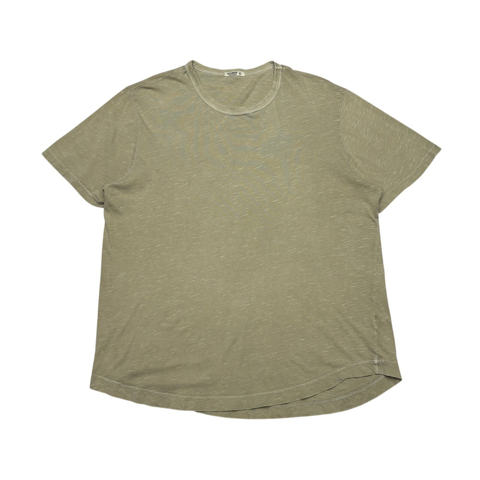 Buck Mason Buck Mason Slub Curved Hem T Shirt Men's XL Quiet Luxury Size US XL / EU 56 / 4 - 1 Thumbnail
