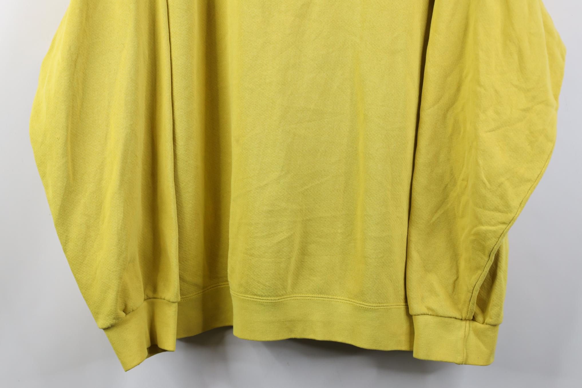 Nike Vintage 90s Y2K Nike Mini Swoosh Sweatshirt Banana Yellow Size US L / EU 52-54 / 3 - 3 Thumbnail