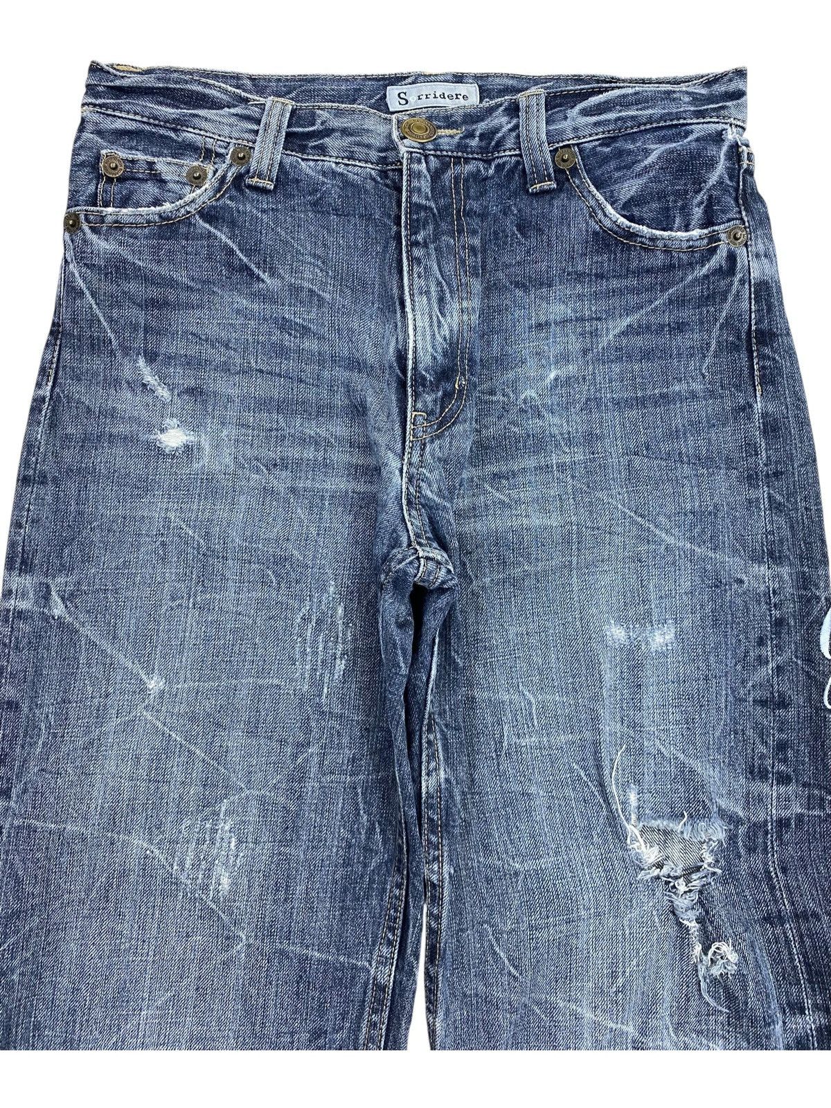 Japanese Brand If Six Was Nine Thunder Wash Style Embroidered Jeans Size US 29 - 2 Thumbnail