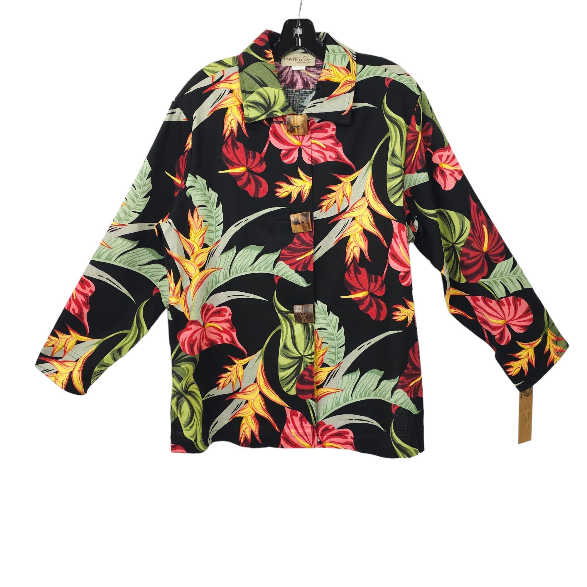 Other Painted Pony Floral Print Jacket Womens Size XL Cotton Size XL / US 12-14 / IT 48-50 - 1 Thumbnail