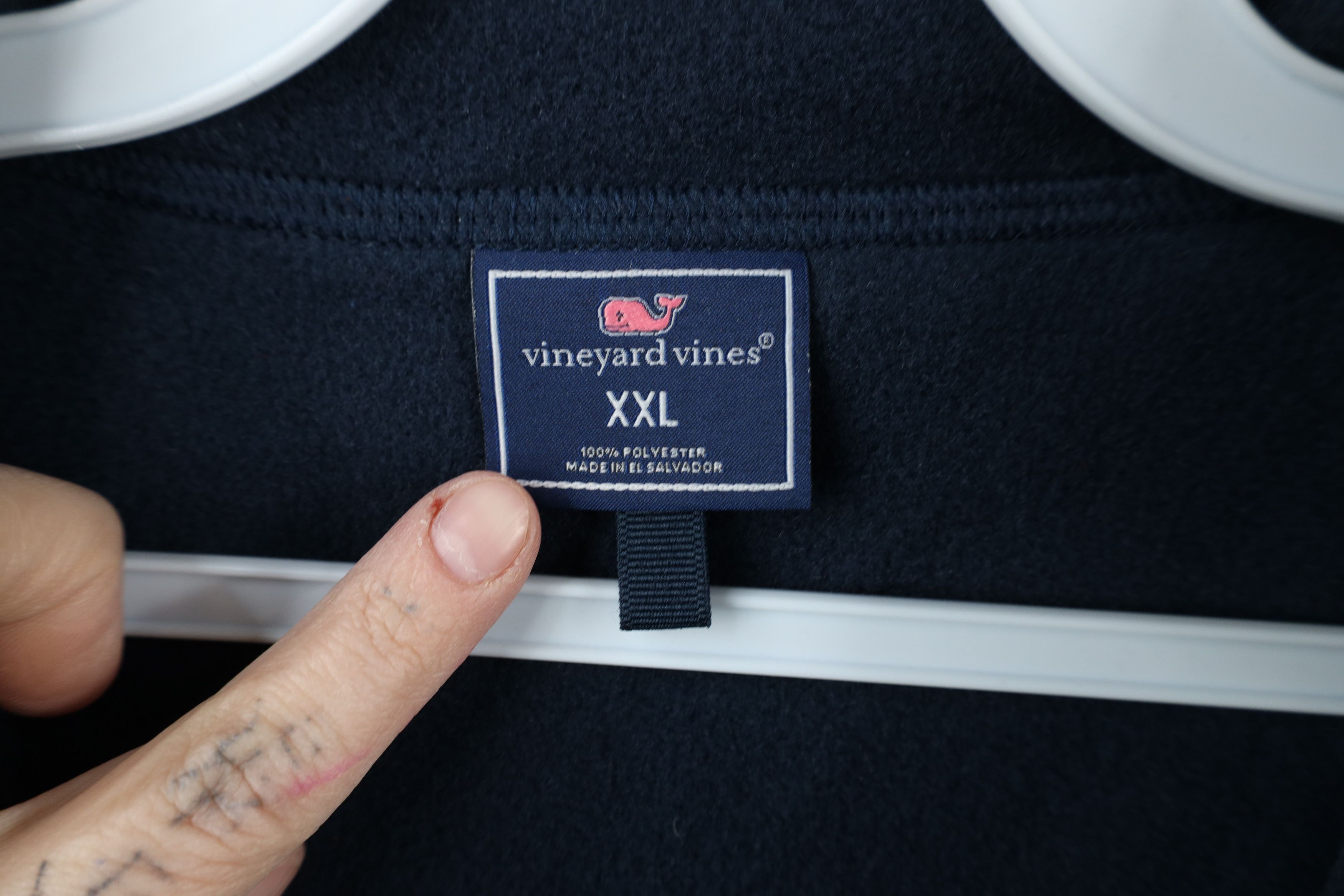 Vineyard Vines × Vintage Vineyard Vines Whale Logo Harbor Fleece Full Zip Vest Jacket Size US XXL / EU 58 / 5 - 7 Thumbnail