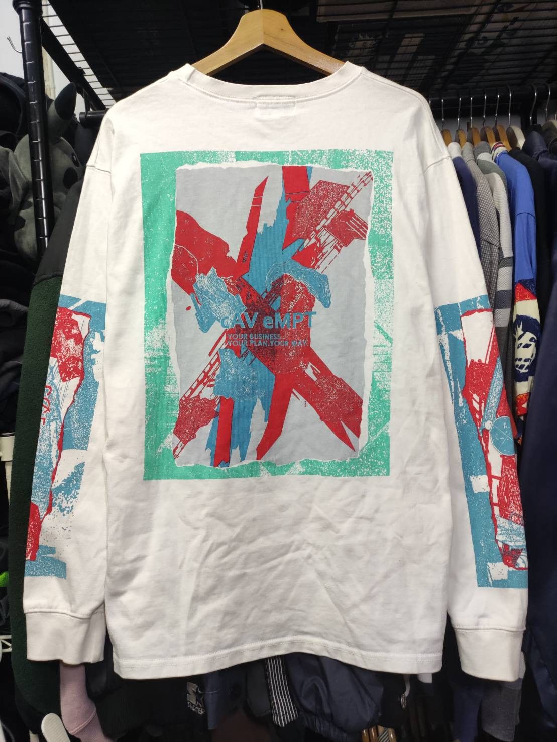 Cav Empt Cav Empt " Your Business " Longsleeve T-Shirt Size US L / EU 52-54 / 3 - 2 Thumbnail