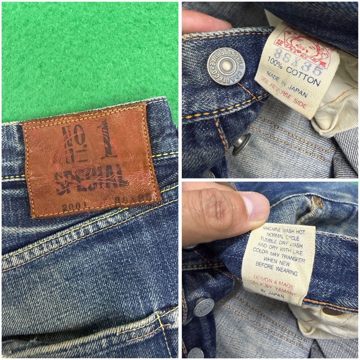 Evisu A29 Thrashed Evisu No 1 Special Distressed Mud Wash Size US 33 - 13 Thumbnail
