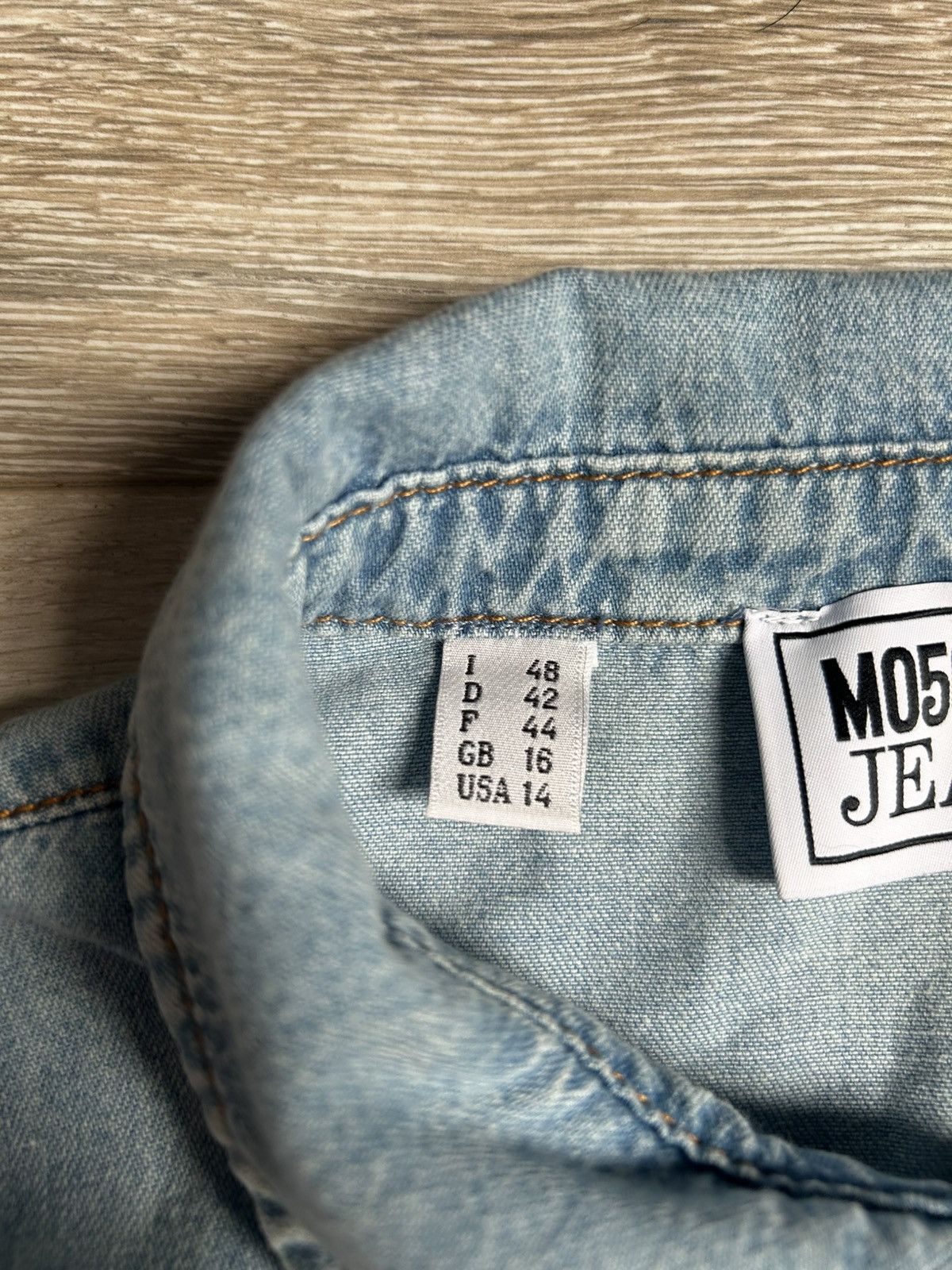 Moschino M05CH1N0 jeans chambray Dress designer luxury premium Size L / US 10 / IT 46 - 4 Thumbnail