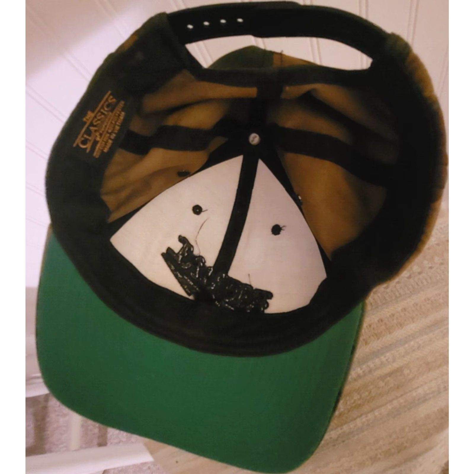 Vintage Ritual Apparel Camouflage Baseball Cap Hat Adjustable Green Men USA Sports Tribal 90s Style Baseball Cap Men Size ONE SIZE - 3 Thumbnail