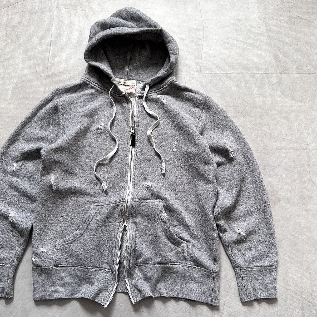 Buzz Rickson's Japan Grktinvestigation Issey Miyake Distressed Zip Hoodie Size US S / EU 44-46 / 1 - 2 Thumbnail