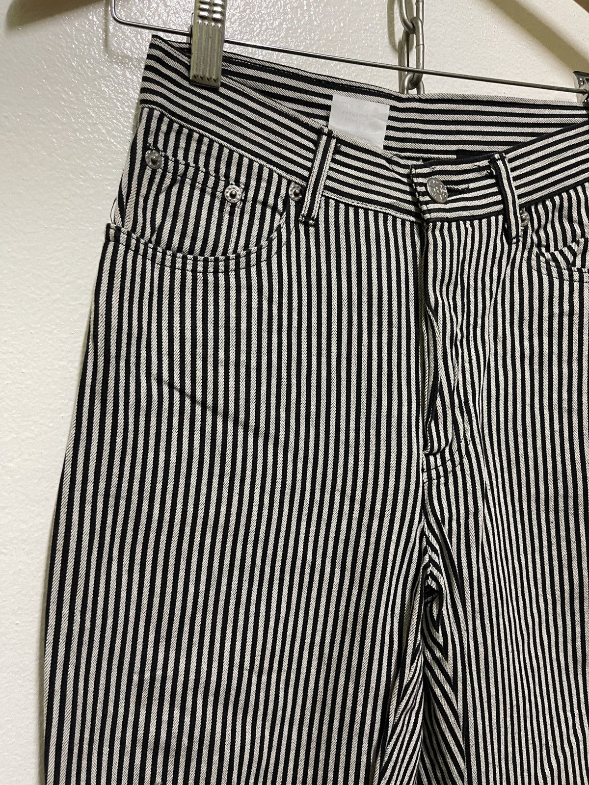 Vintage × agnes b. Agnes b Striped Jeans Size 24" / US 00 / IT 34 - 2 Thumbnail