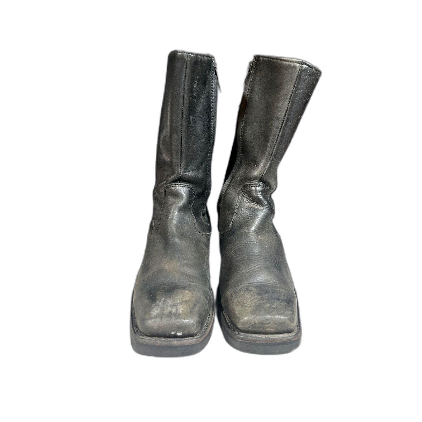 Chippewa Chippewa Leather Motorcycle Black Boots Zipper Mens 11.5 (24 Size US 11.5 / EU 44-45 - 6 Thumbnail