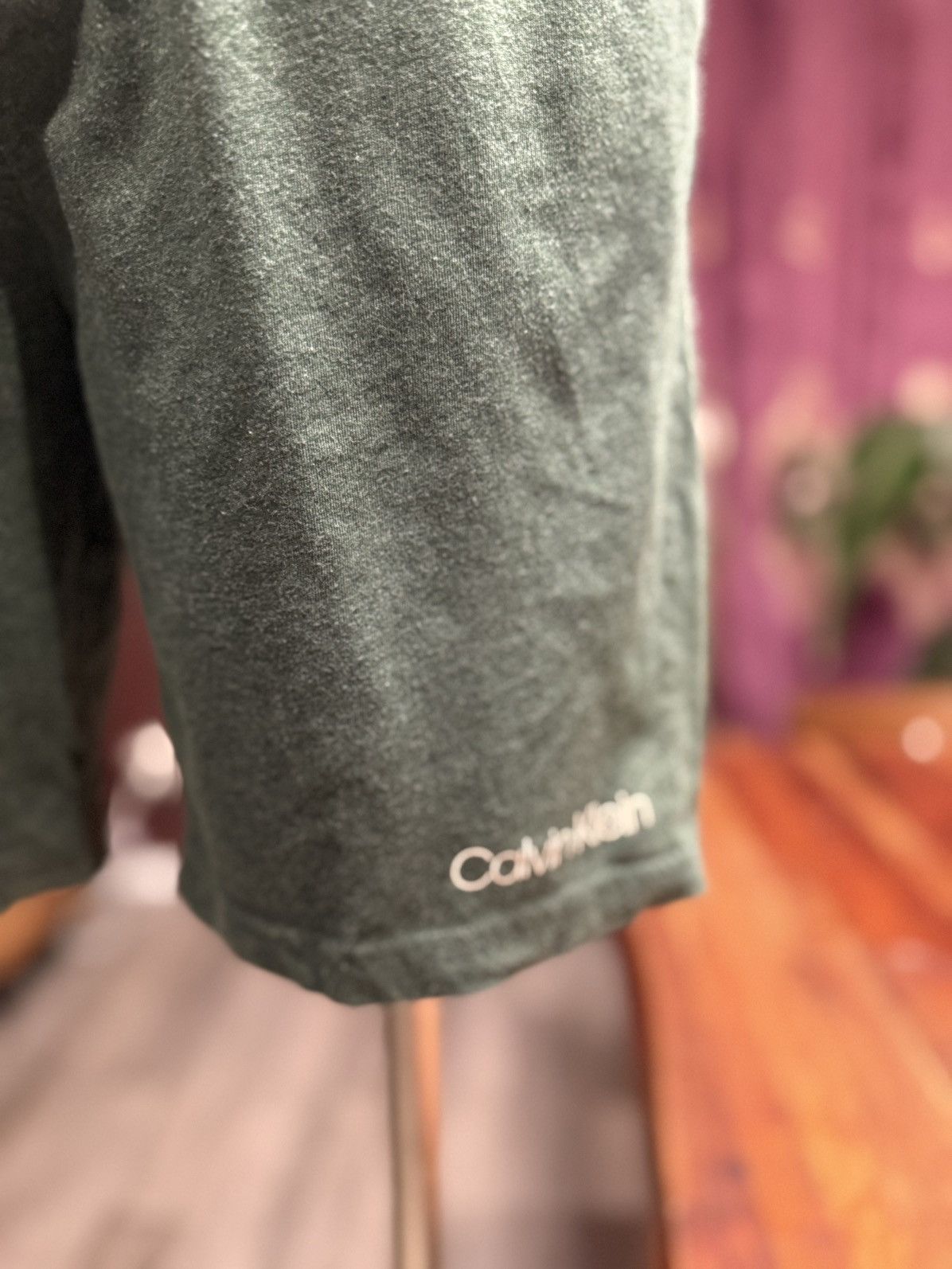 Calvin Klein Calvin Klein Men’s Lounge Shorts – Deep Forest Green Size US 29 - 2 Thumbnail
