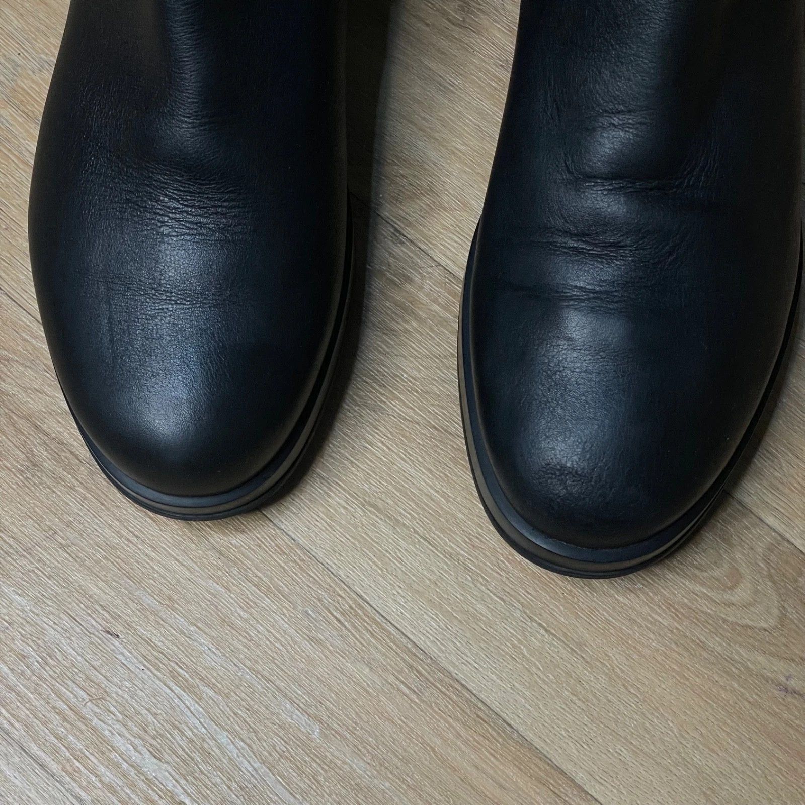 Prada Prada Men’s Black Leather Chelsea Ankle Boots Slip-On Size US 9.5 / EU 42-43 - 8 Thumbnail