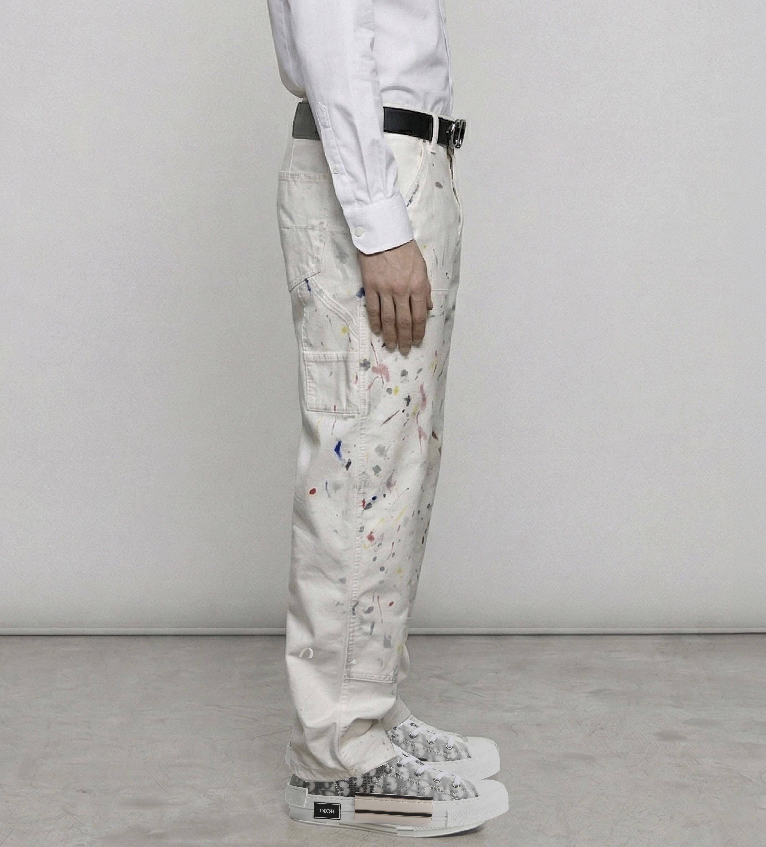 Dior Dior Paint Splatter Carpenter Jeans Size US 31 - 21 Thumbnail