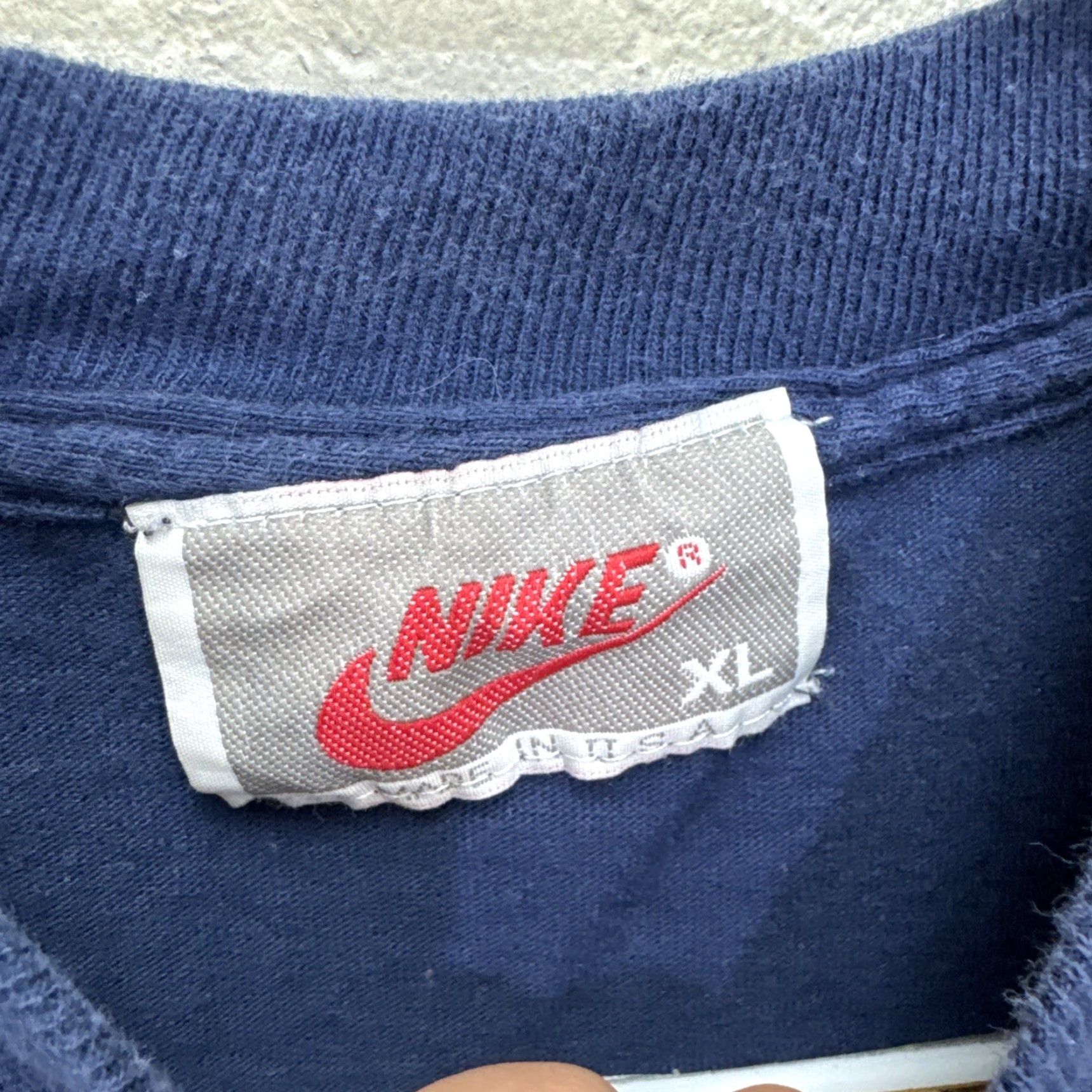 Nike Vintage Nike T-Shirt Men XL Crew Neck Short Sleeve Blue 90s Retro Sports USA Size US XL / EU 56 / 4 - 3 Thumbnail