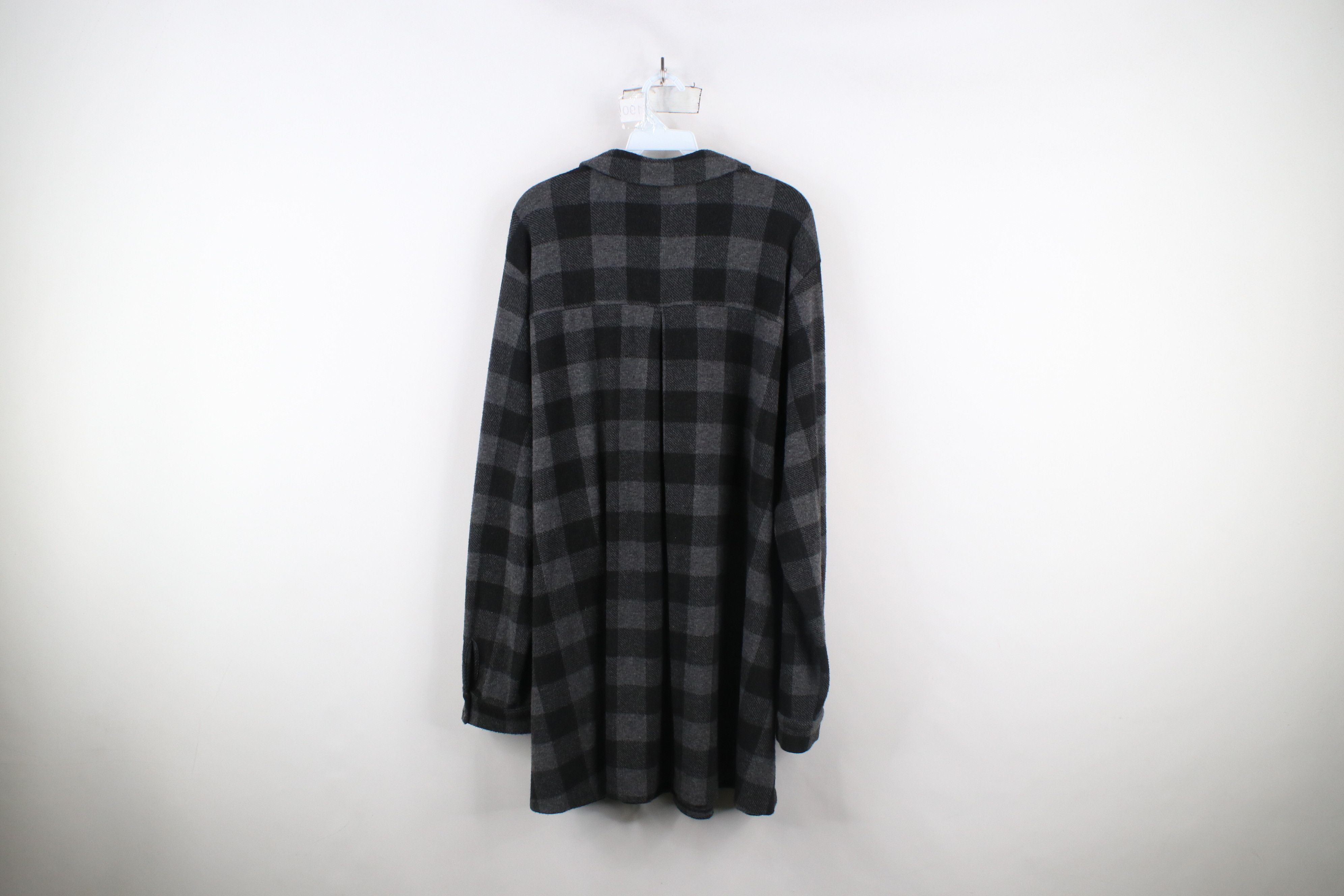 Vintage Soft Surroundings Collared Fleece Henley Tunic Sweater Plaid Size 3XL / US 20-22 - 10 Thumbnail