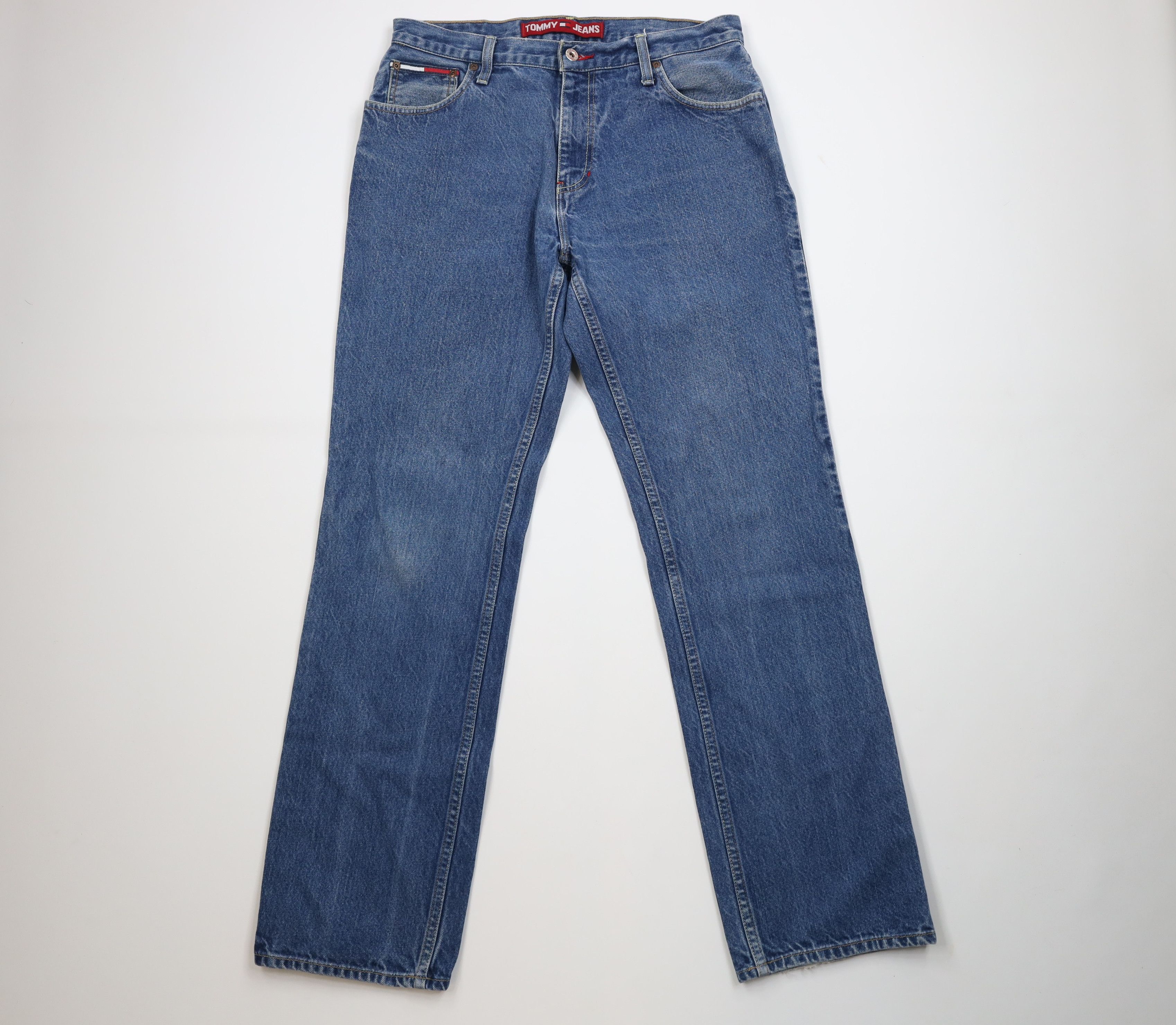Tommy Hilfiger Vintage 90s Tommy Hilfiger Relaxed Fit Wide Leg Denim Jeans Size US 34 / EU 50 - 1 Thumbnail