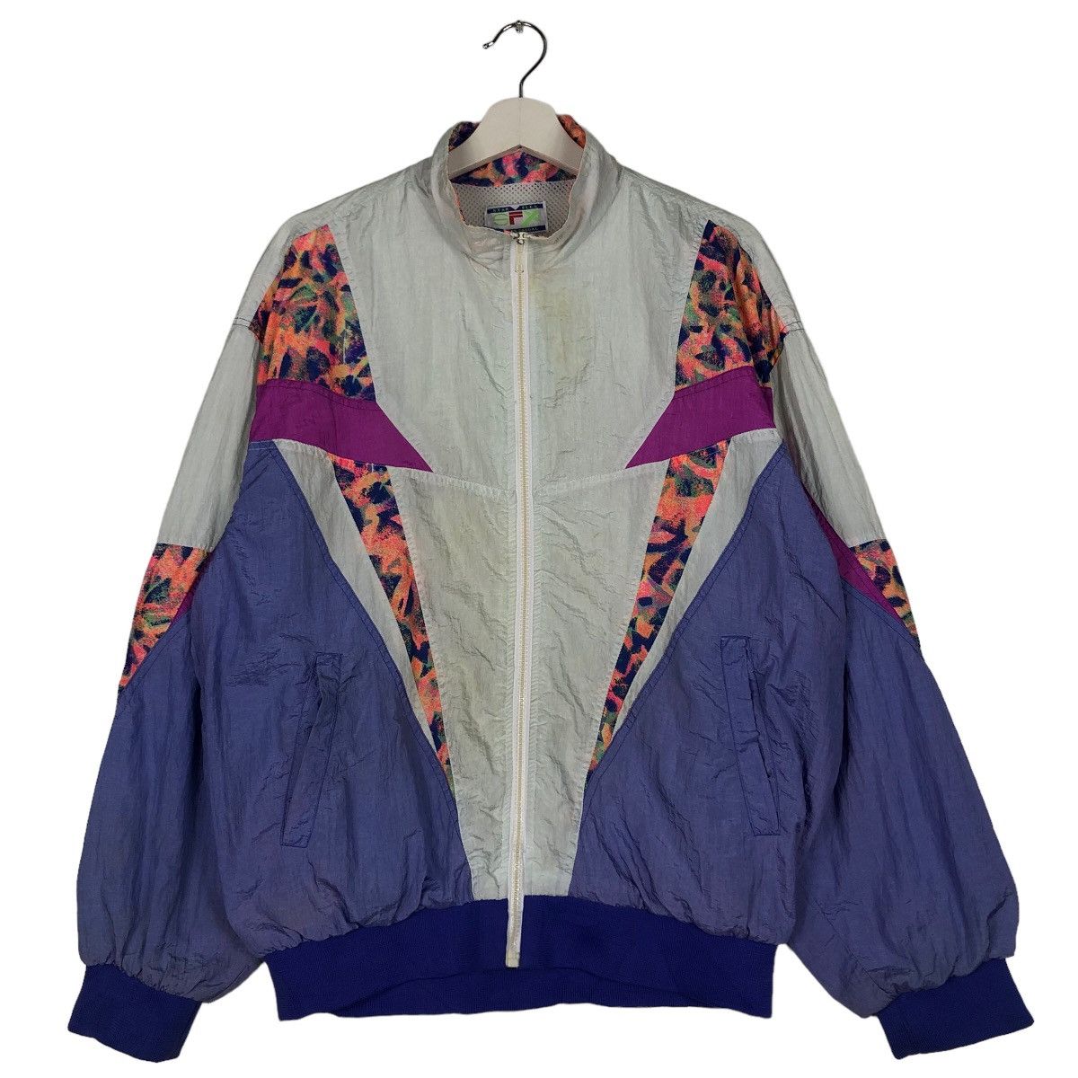 Japanese Brand 🔥90’s Vtg Bomber Jacket Nylon Star Flex Sports Big Logo Size US L / EU 52-54 / 3 - 1 Thumbnail
